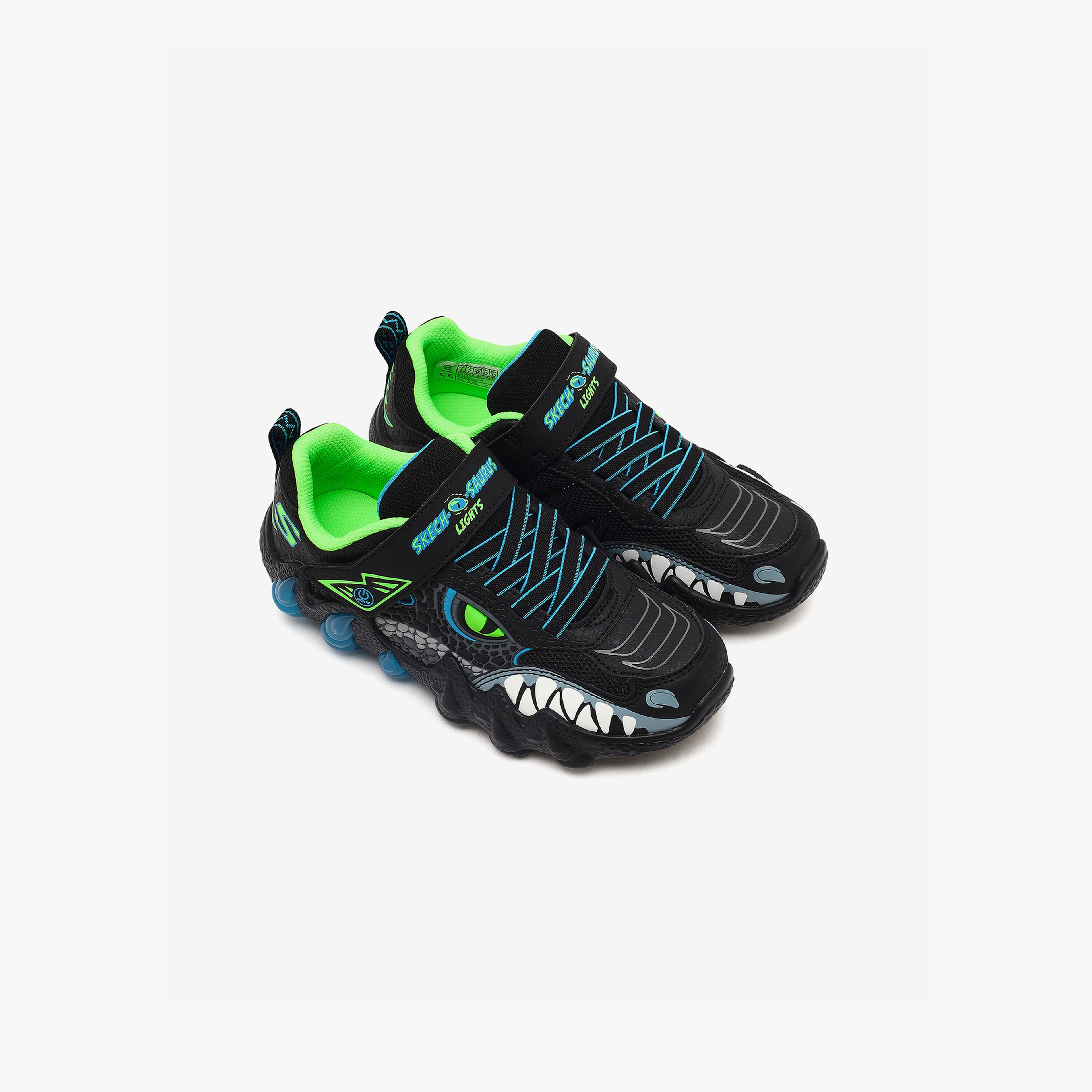 Skechers Skechosaurus Lights 2.0 Çocuk Siyah Işıklı Spor Ayakkabı