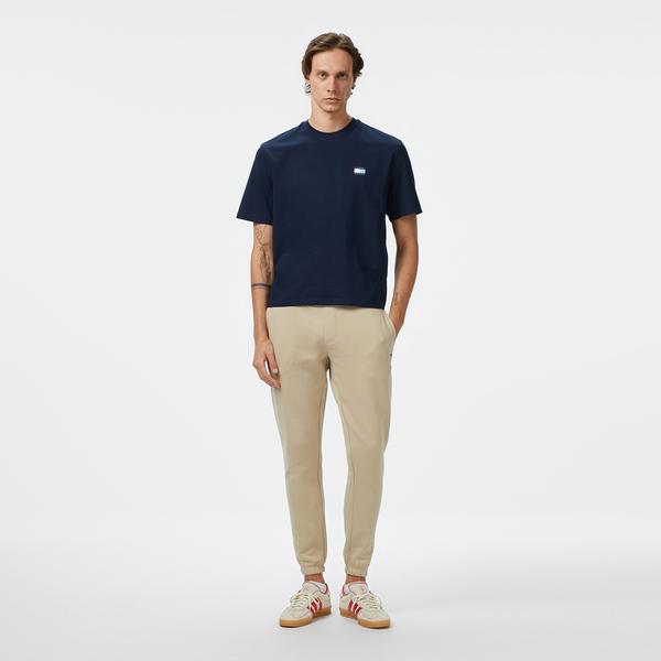 Tommy Jeans Flag Slim Fit Erkek Bej Eşofman Altı