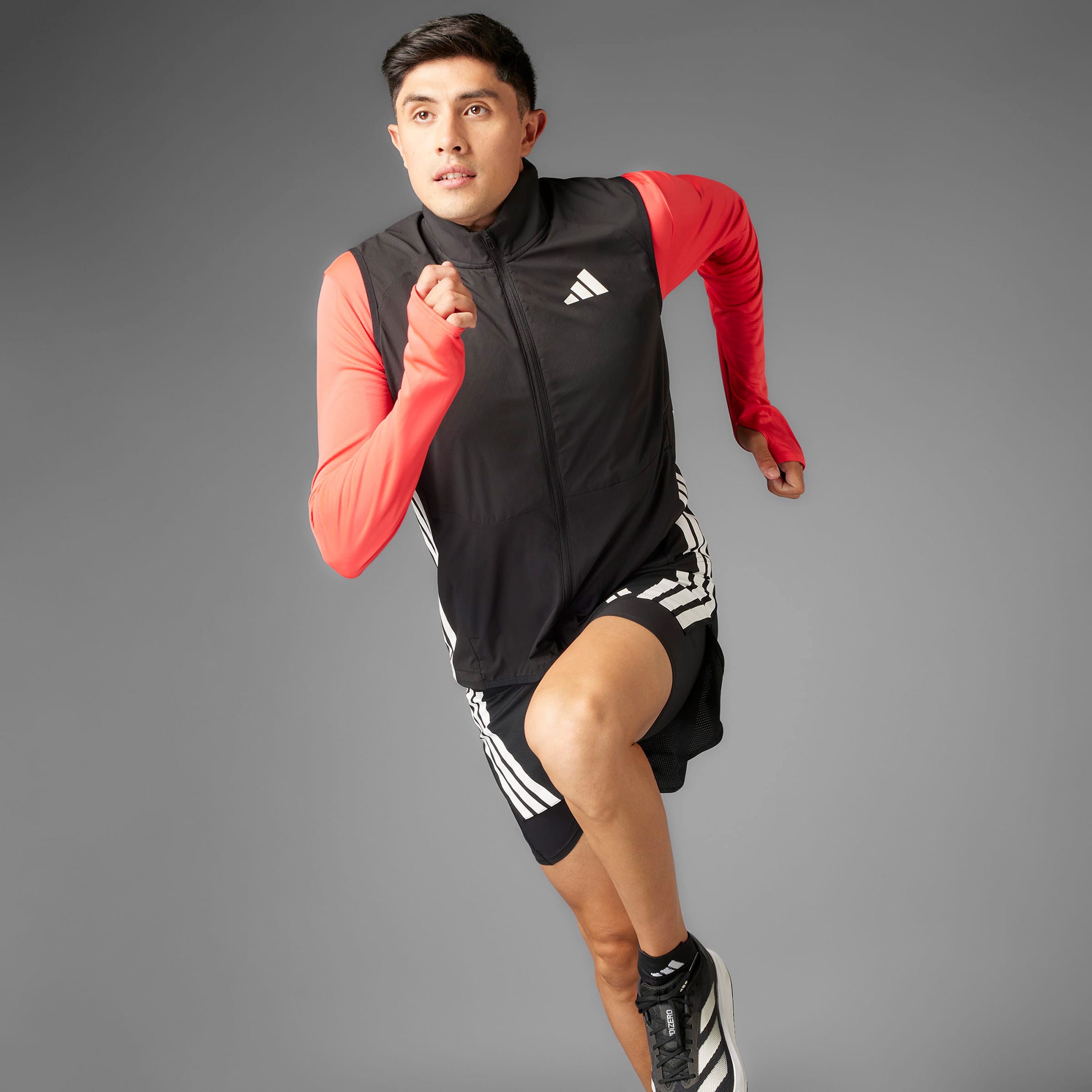 adidas Adizero Erkek Siyah Koşu Yeleği