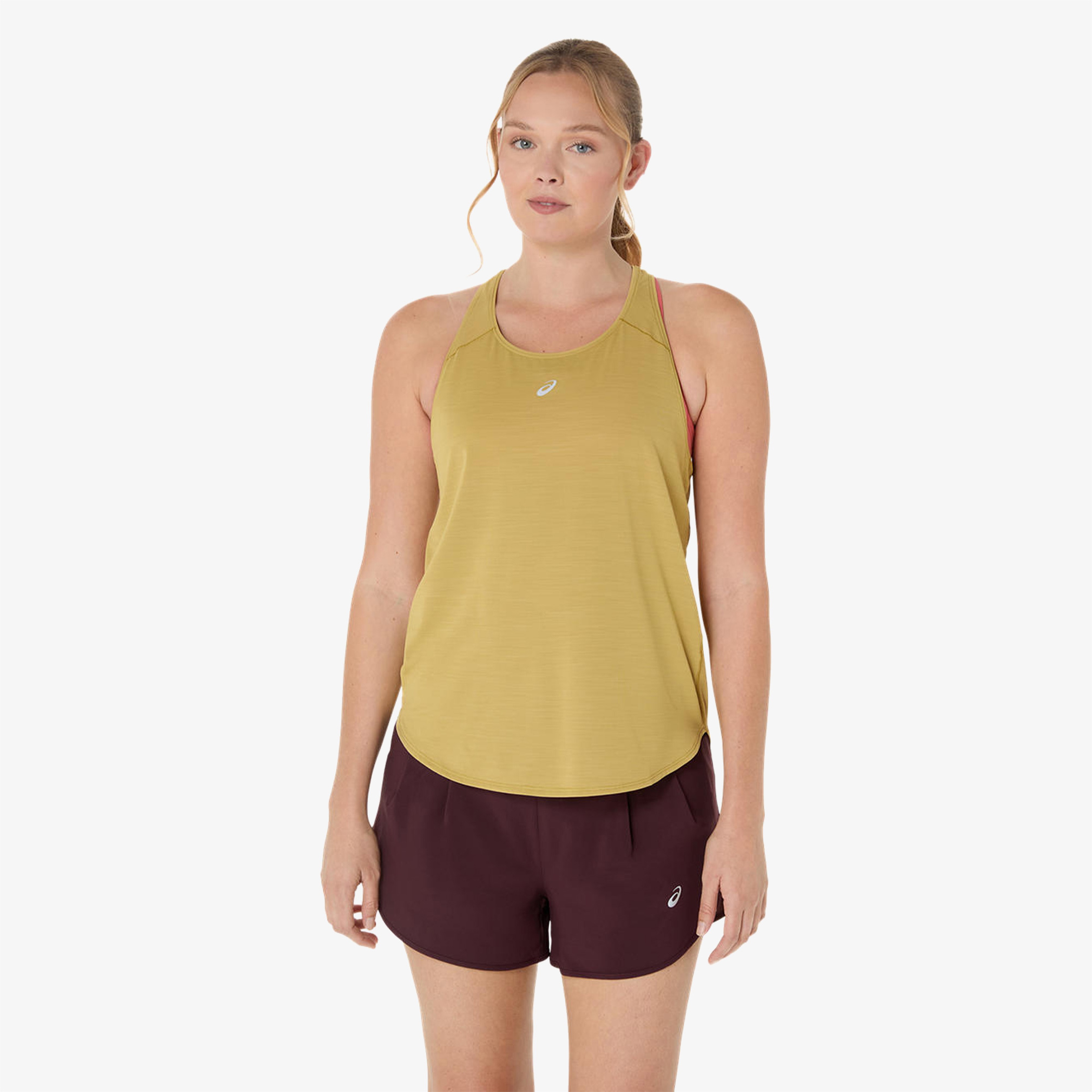 Asics Road Tank Kadın Sarı Koşu T-Shirt