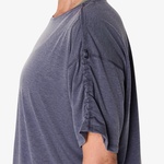 Asics Nagino Run Adjustable Ss Top Kadın Gri Koşu T-Shirt