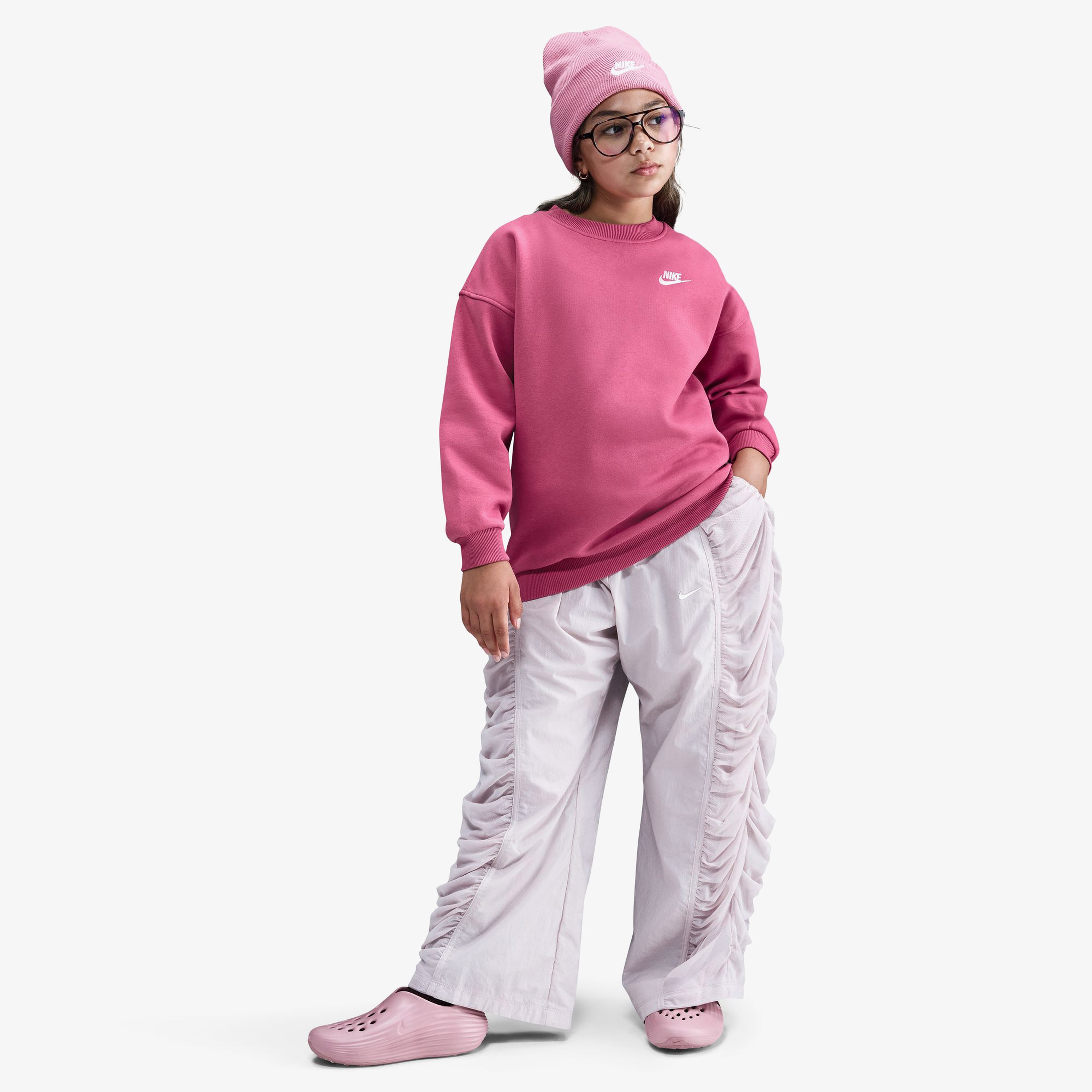 Nike Sportswear Club Fleece Çocuk Kırmızı Sweatshirt