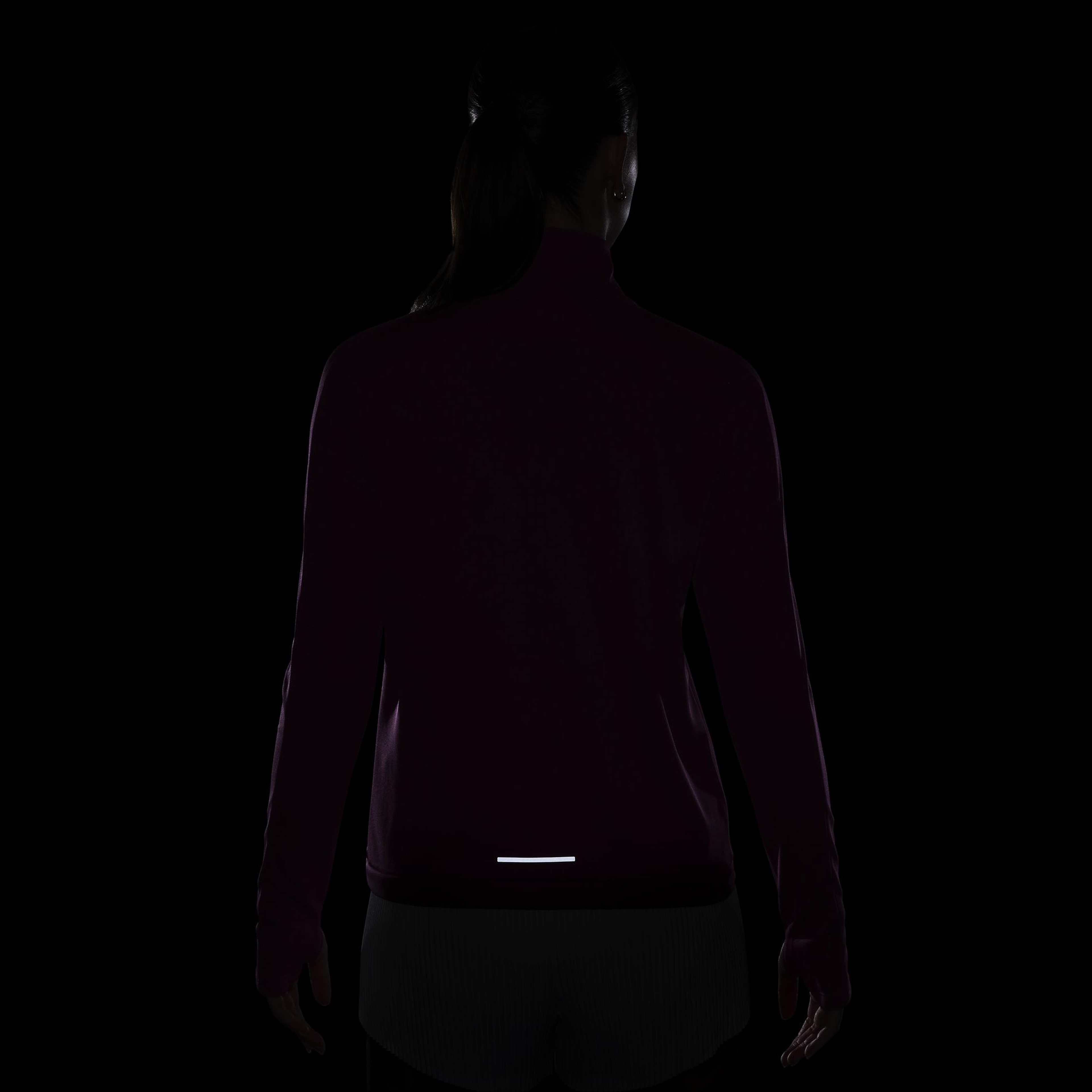 Nike Swoosh Hbr Hz Mid Kadın Mor Koşu Sweatshirt
