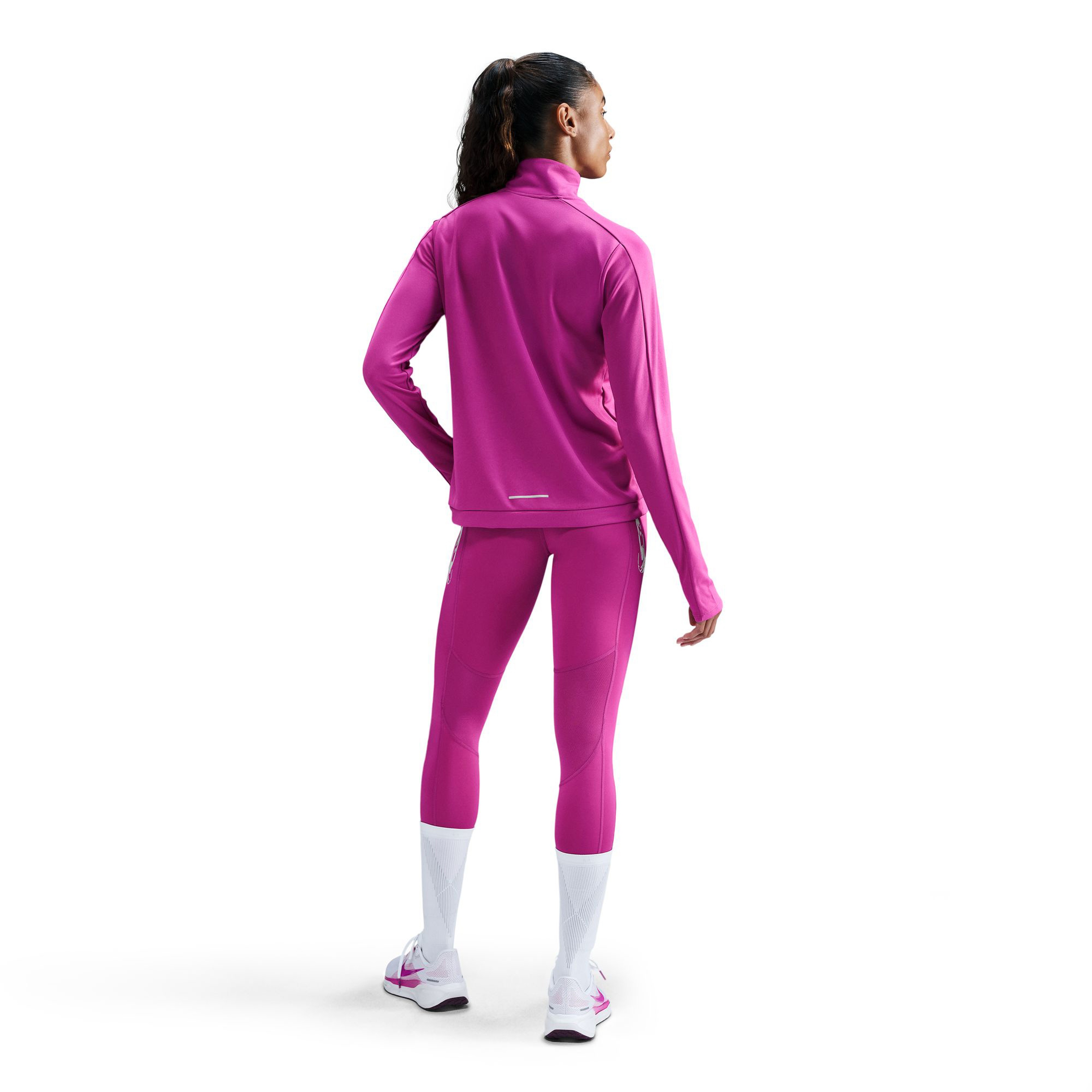 Nike Swoosh Hbr Hz Mid Kadın Mor Koşu Sweatshirt
