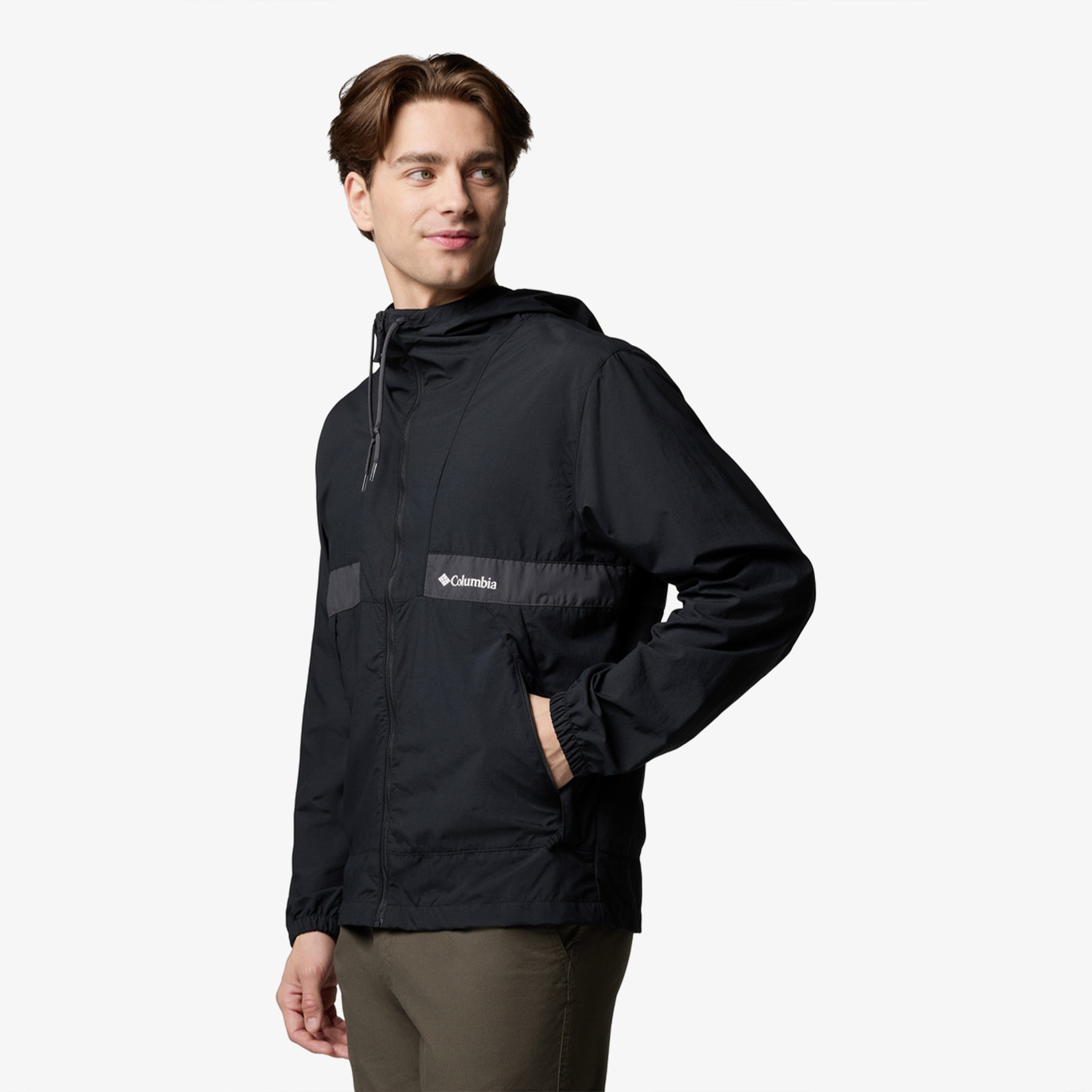 Columbia Spire Valley Windbreaker Erkek Siyah Ceket
