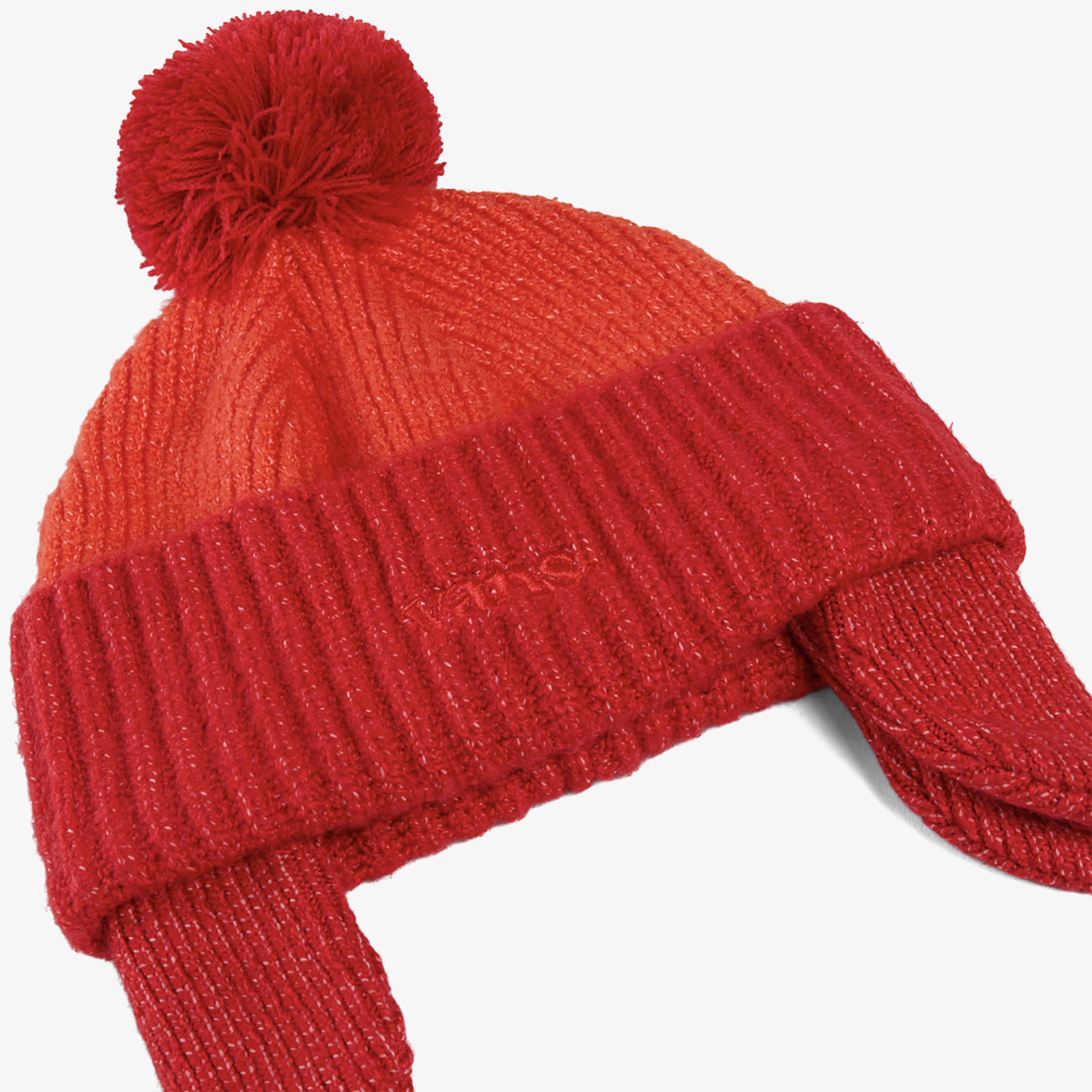 Vans 66 Earflap Pom Fiesta Kırmızı Çocuk Bere