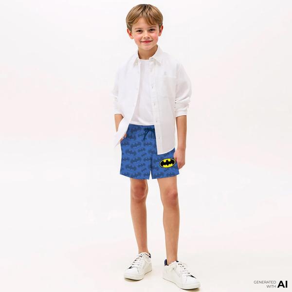 Slipstop Justice Batman Çocuk Renkli Deniz Şortu