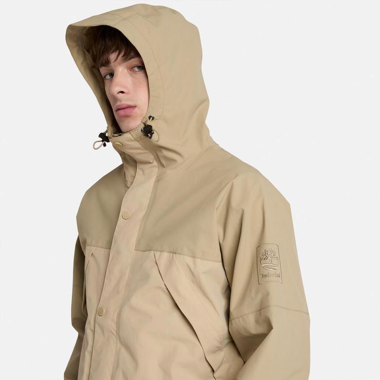 Timberland Winnick Archive Waterproof Shell Erkek Krem Ceket