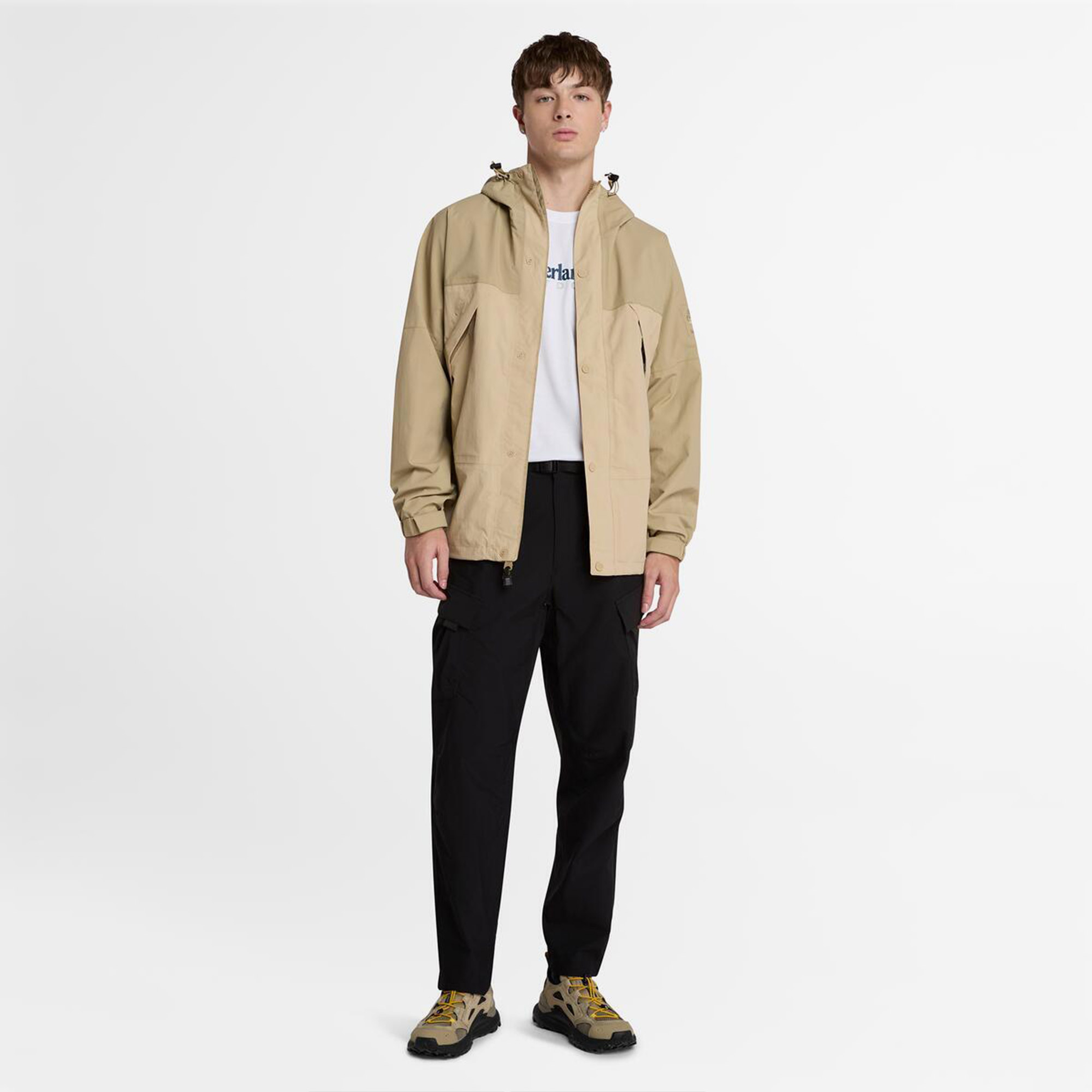 Timberland Winnick Archive Waterproof Shell Erkek Krem Ceket