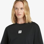 Timberland Stack Logo Sleeve Kadın Siyah T-Shirt