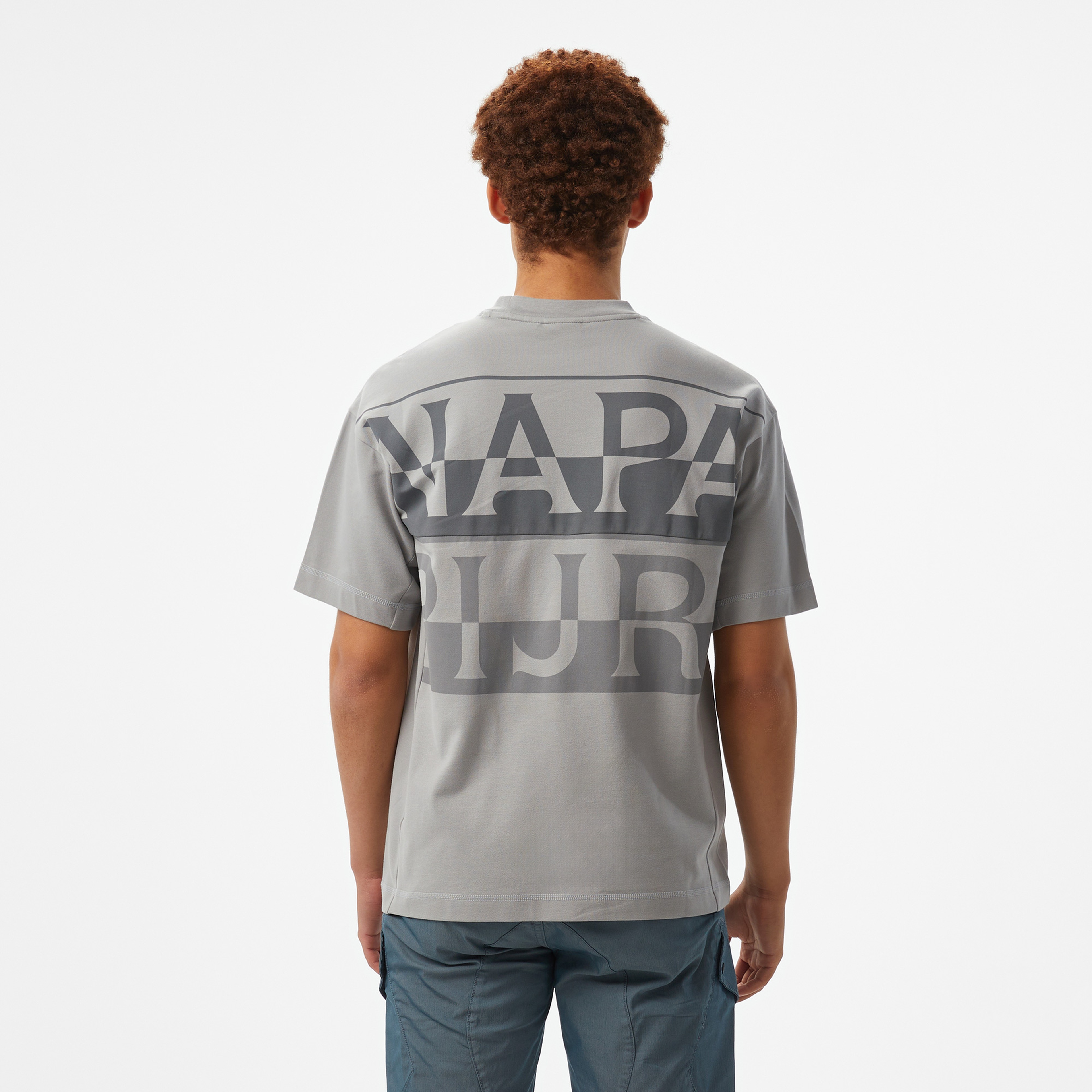 Napapijri  S-Anghiari SS Erkek Gri T-Shirt