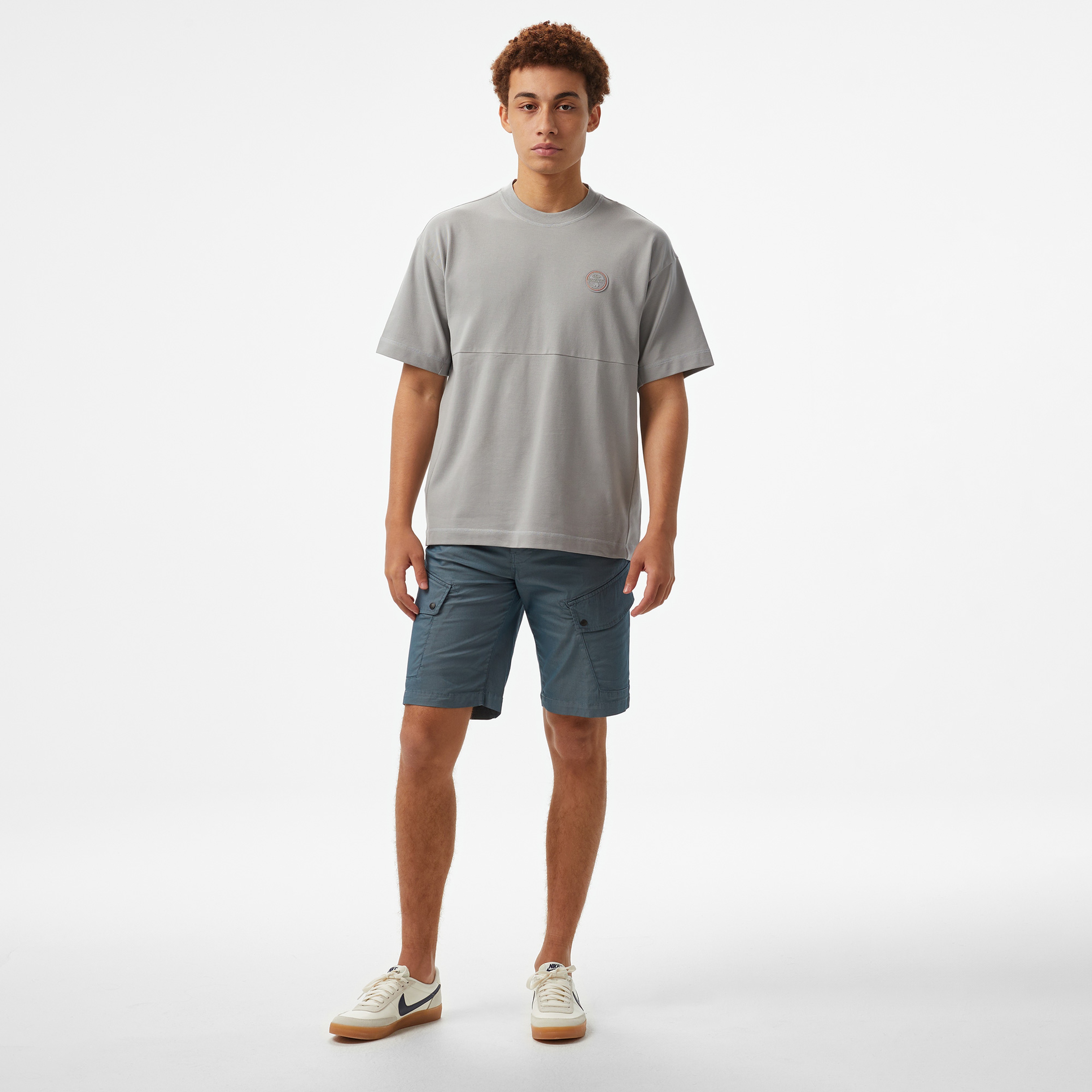 Napapijri  S-Anghiari SS Erkek Gri T-Shirt