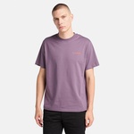 Timberland Rugged Active Gear Back Graphic Erkek Mor T-Shirt