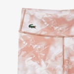 Kadın Slim Fit Desenli Pembe Tayt