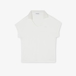 Kadın V Yaka Beyaz T-Shirt