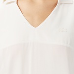 Kadın V Yaka Beyaz T-Shirt