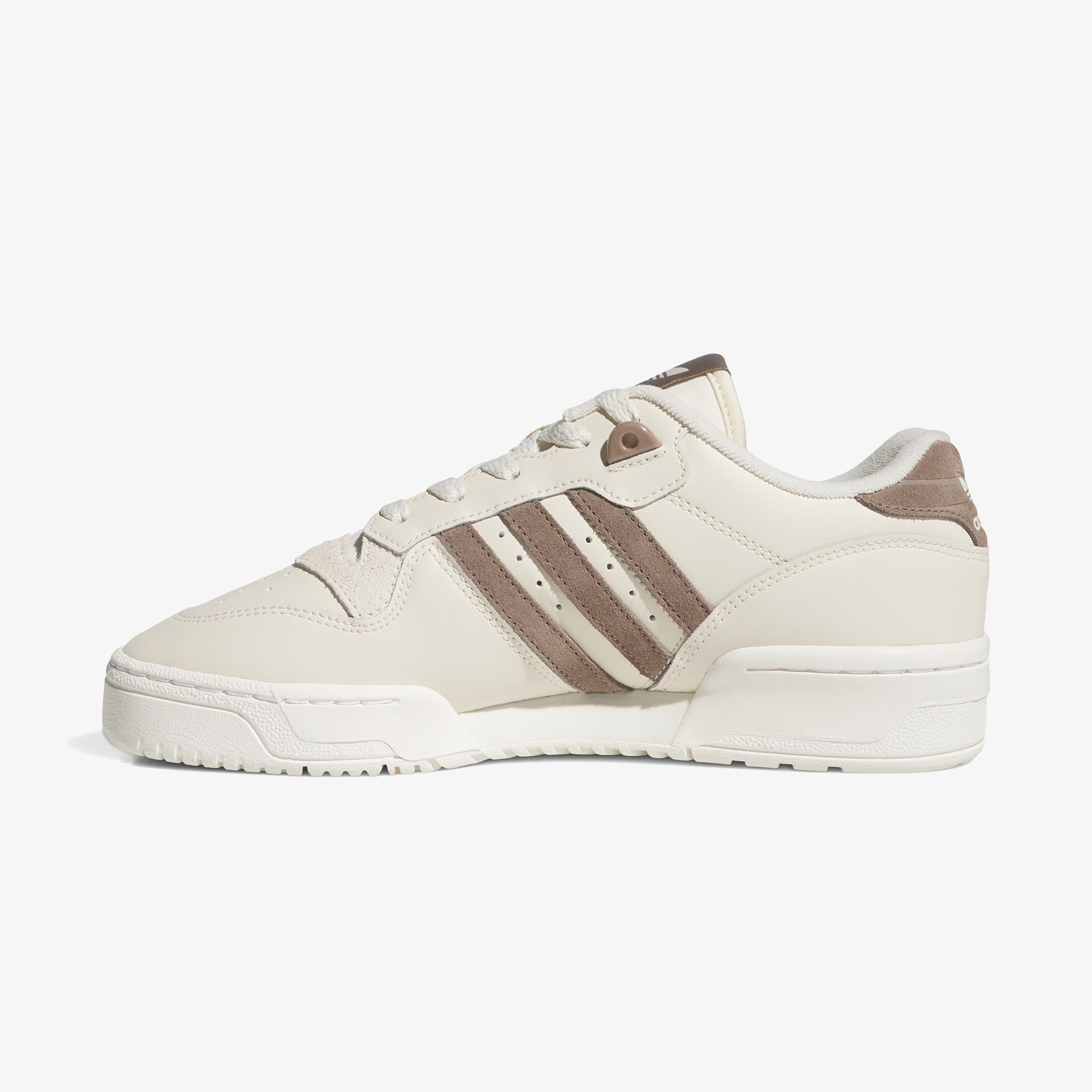 adidas Rivalry Low Kadın Kahverengi Detaylı Beyaz Spor Ayakkabı