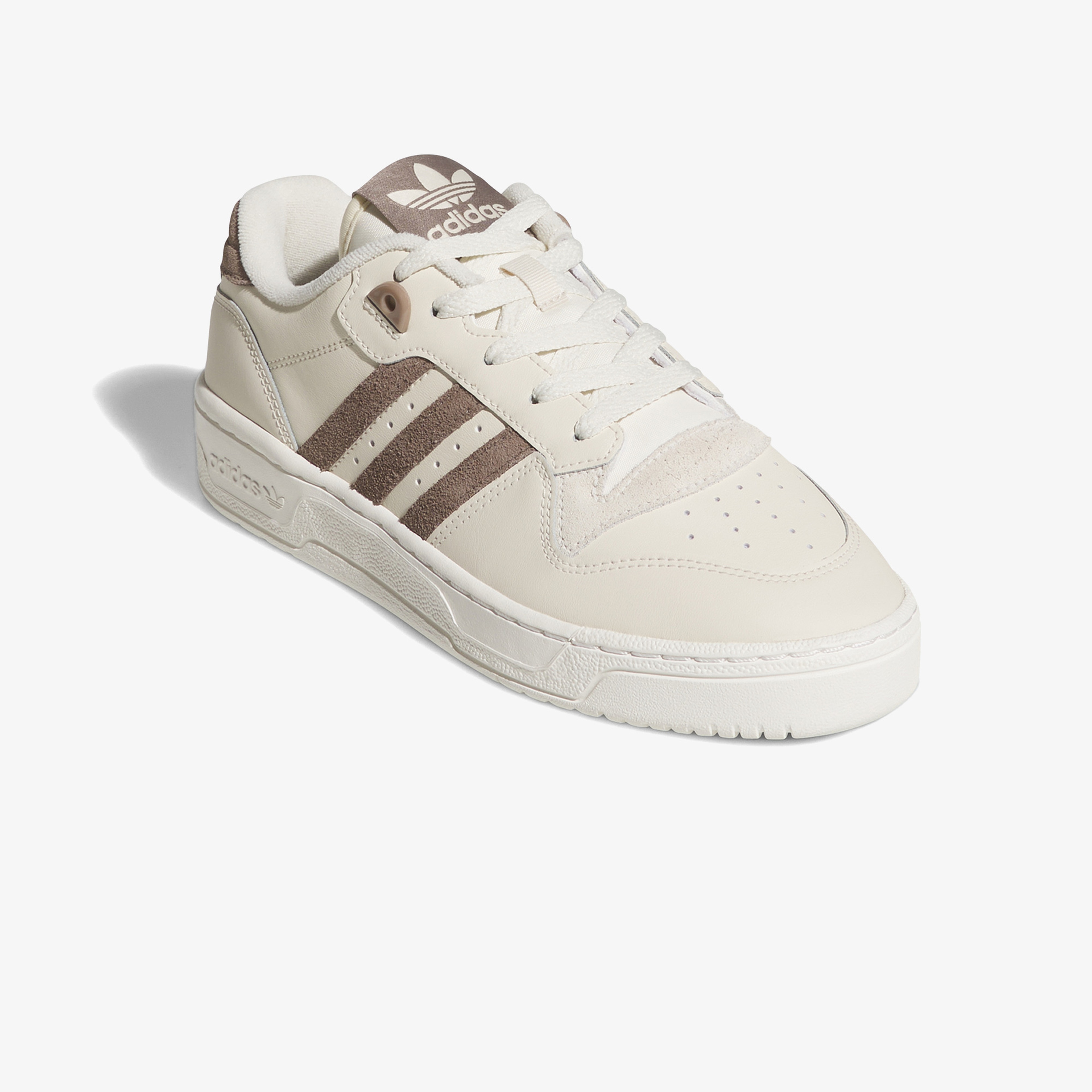 adidas Rivalry Low Kadın Kahverengi Detaylı Beyaz Spor Ayakkabı
