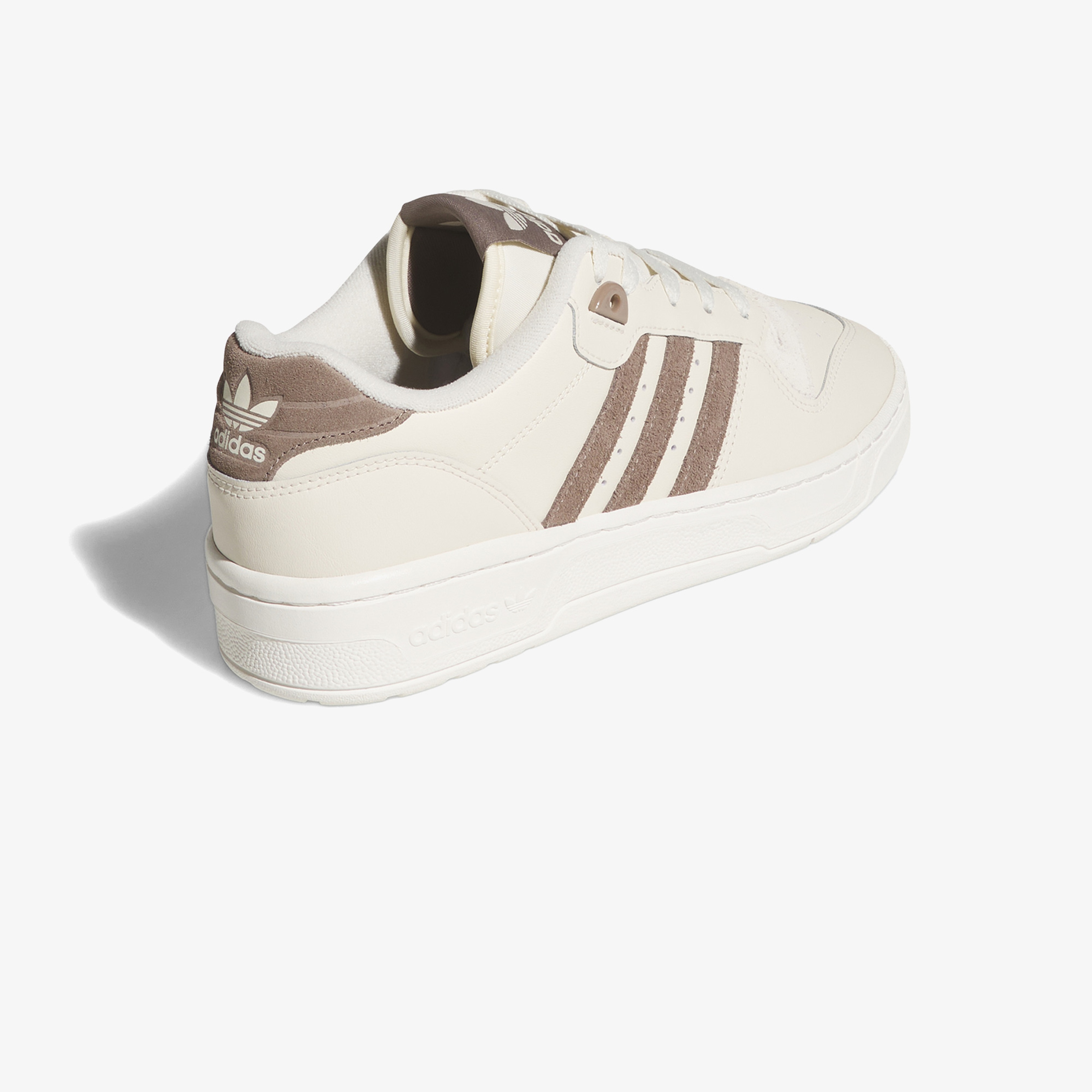 adidas Rivalry Low Kadın Kahverengi Detaylı Beyaz Spor Ayakkabı