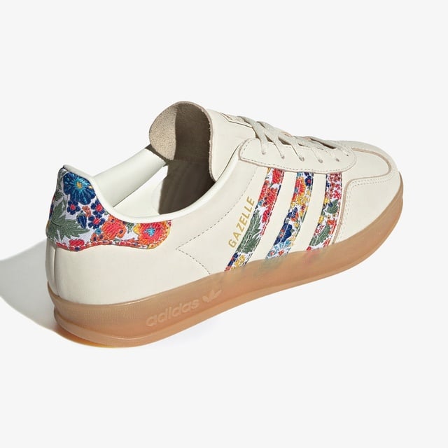 Adidas adidas Beyaz Gazelle Indoor X Liberty London Kadın Krem Spor Ayakkabı Sneaker | Occasion Beyaz - 4. görsel