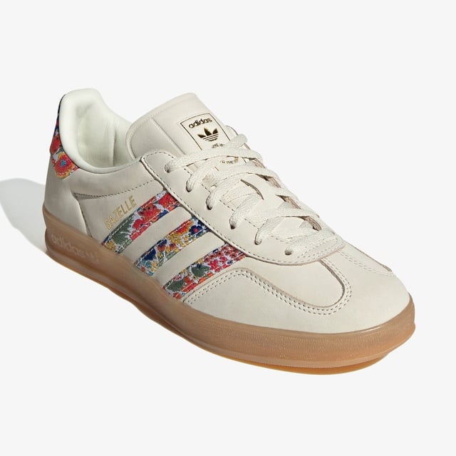 Adidas adidas Beyaz Gazelle Indoor X Liberty London Kadın Krem Spor Ayakkabı Sneaker | Occasion Beyaz - 3. görsel