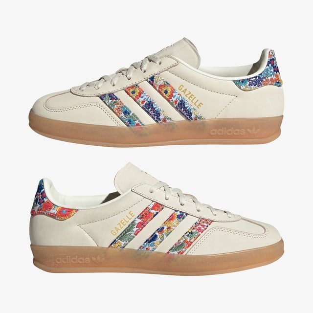 Adidas adidas Beyaz Gazelle Indoor X Liberty London Kadın Krem Spor Ayakkabı Sneaker | Occasion Beyaz - 6. görsel