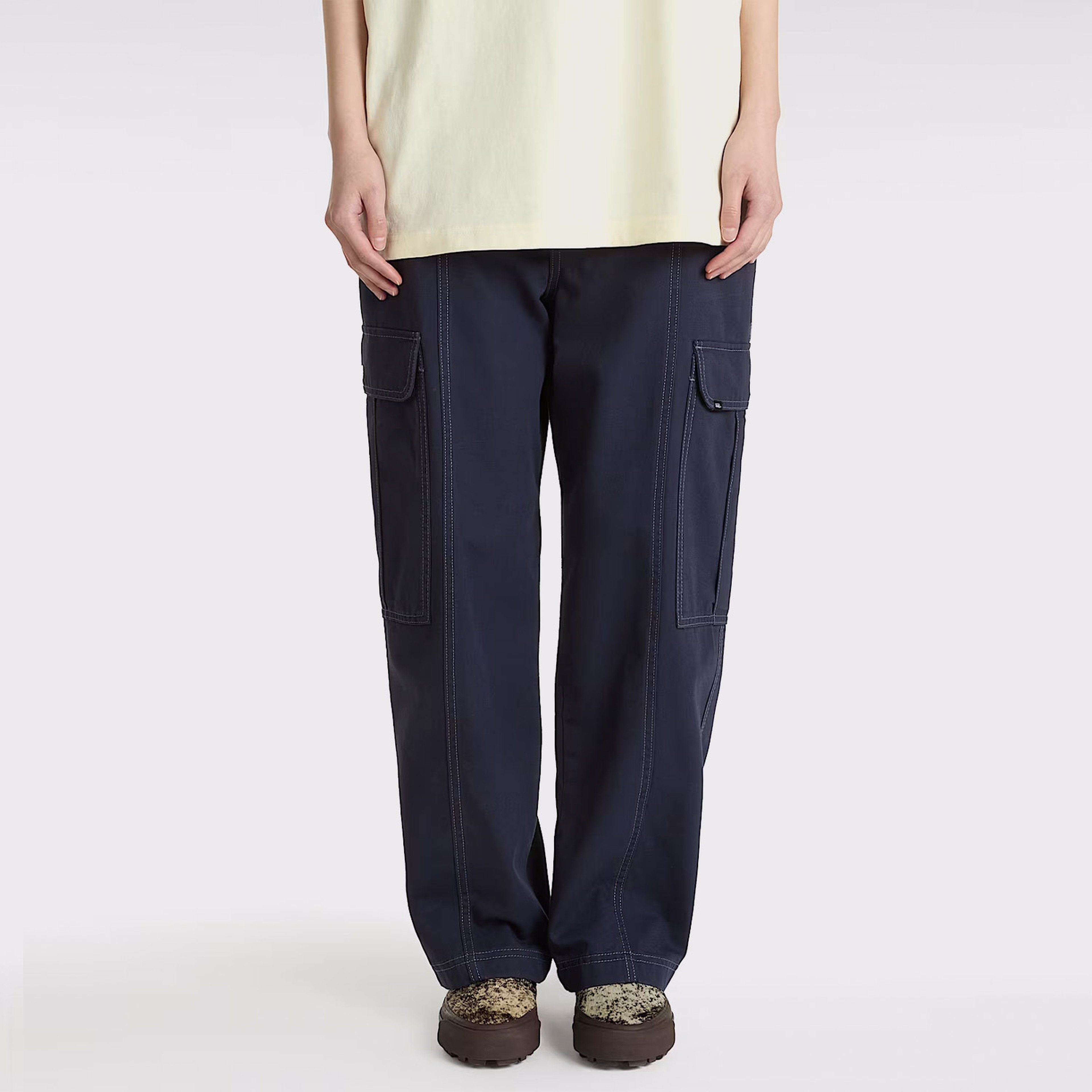 Vans 6Oz Canvas Sidewalk Kadın Lacivert Pantolon