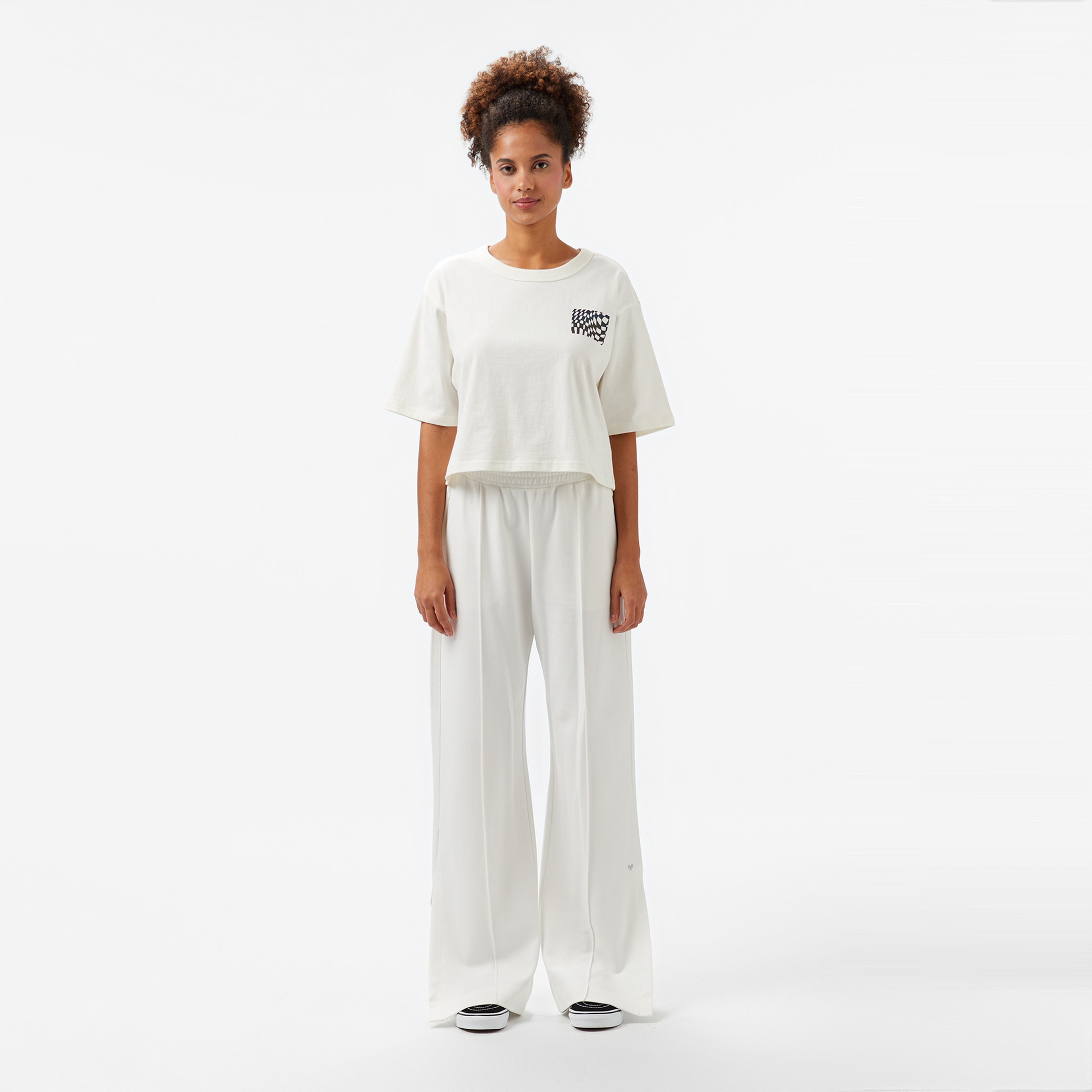 Vans MTE Wildthorn Reflective Boxy Fit Kadın Krem T-Shirt