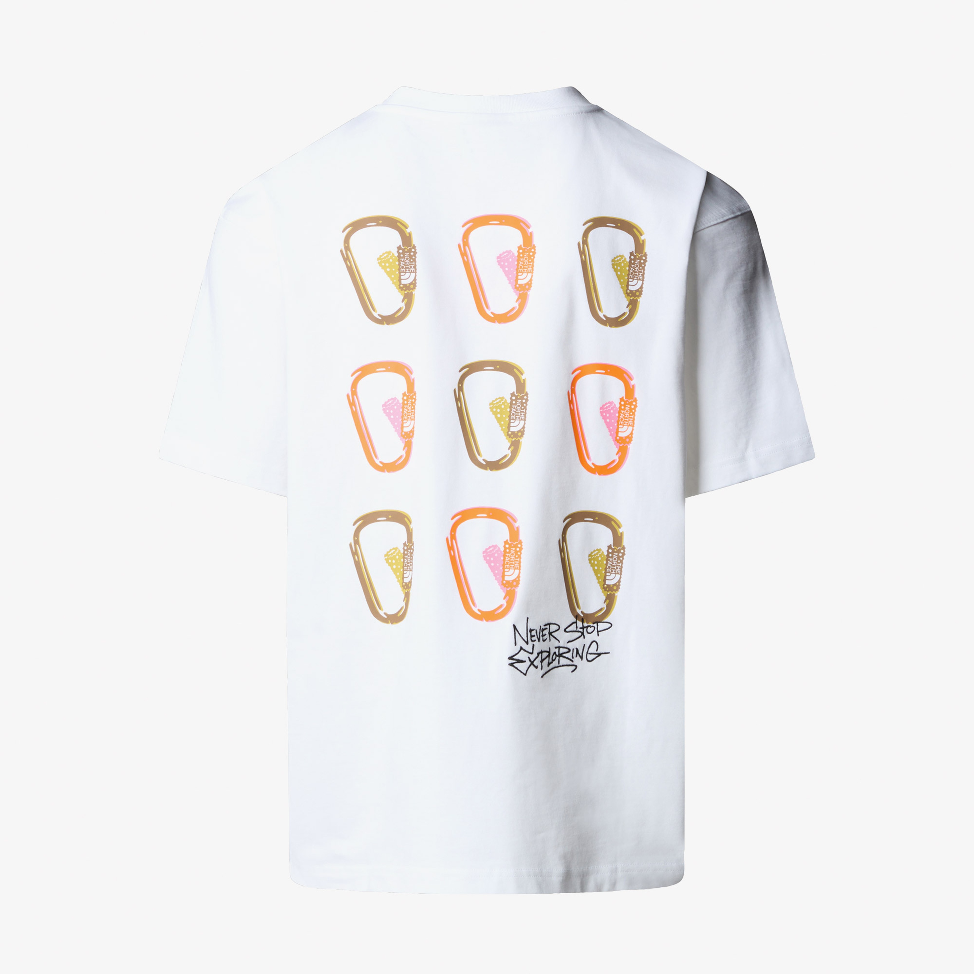 The North Face Oversized Erkek Beyaz T-Shirt
