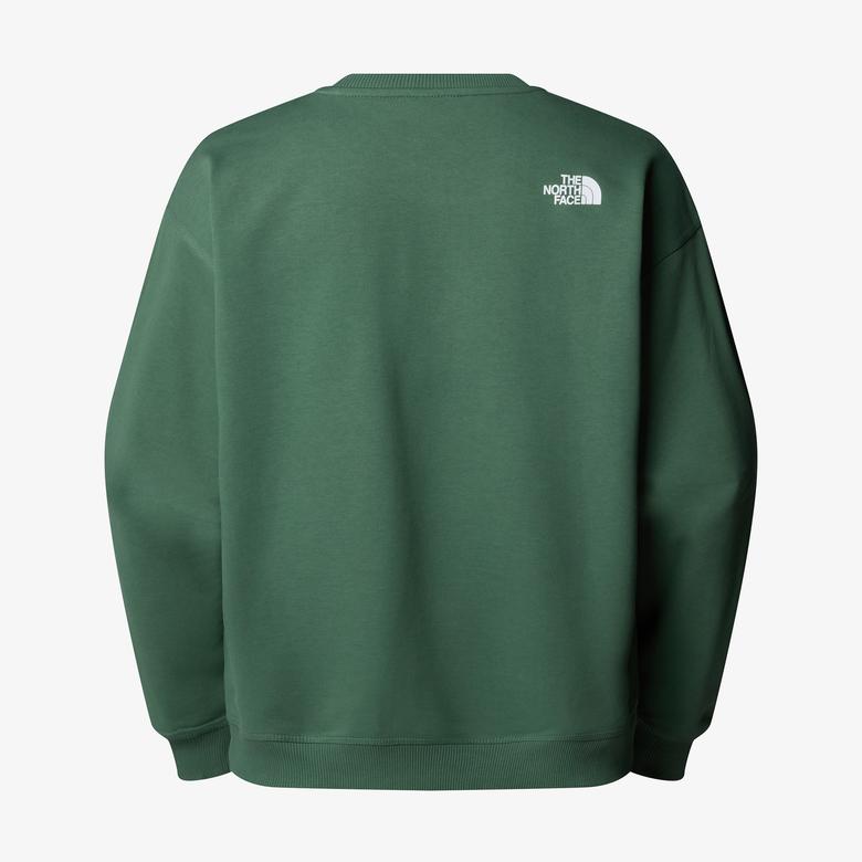 The North Face Oversized Crew Erkek Yeşil Mont