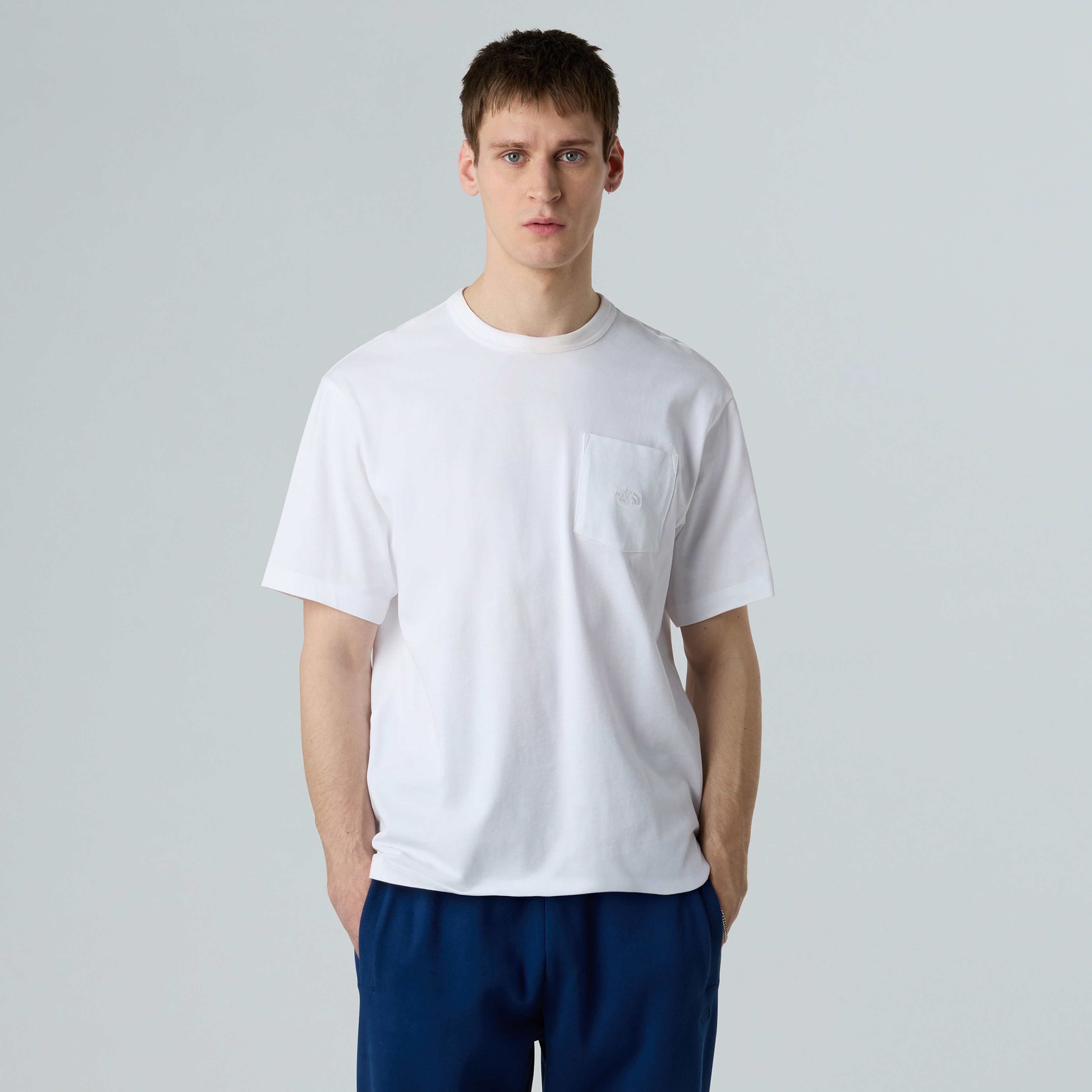 The North Face Dome Relaxed Pocket Erkek Beyaz T-Shirt