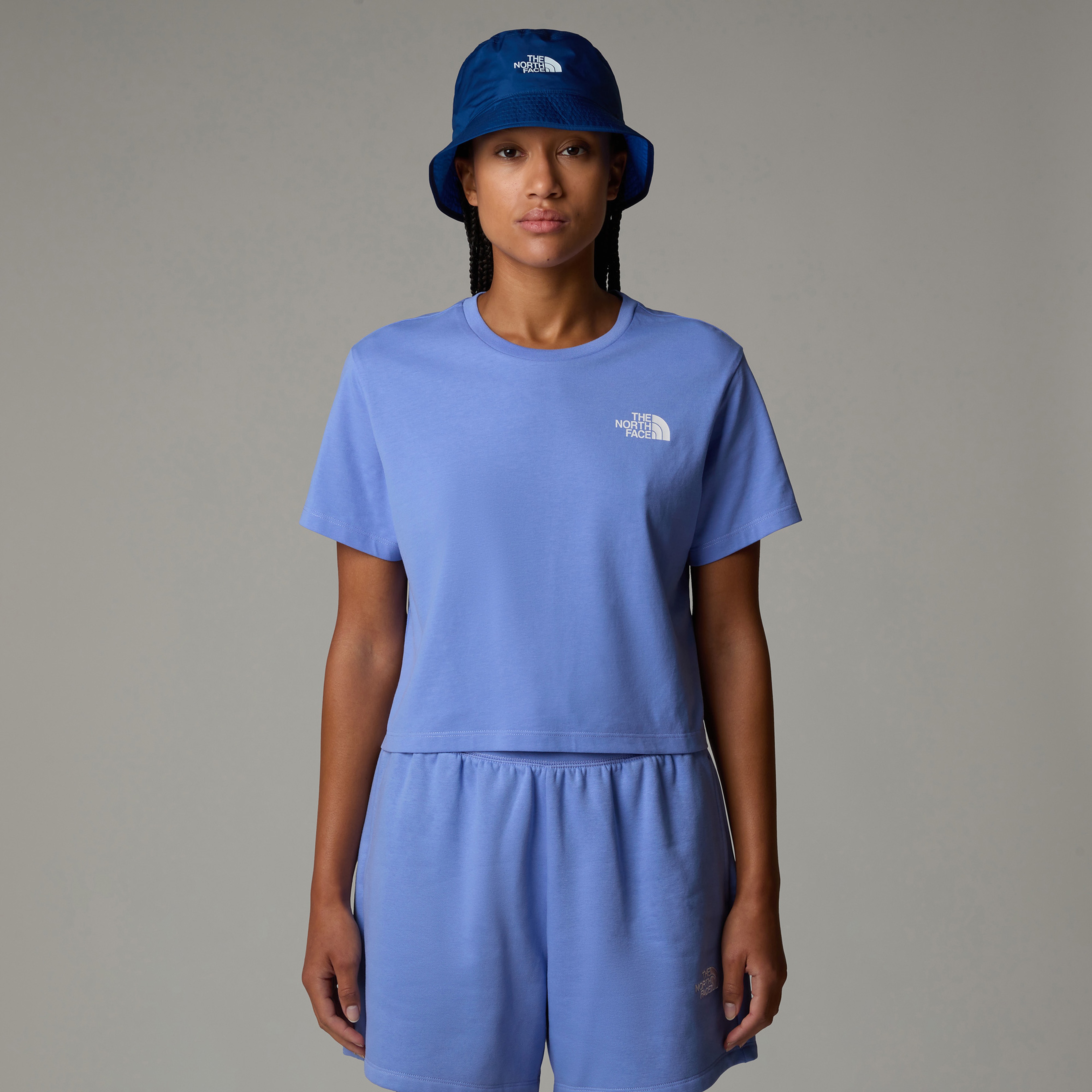 The North Face Sımple Dome Cropped Slim Kadın Mavi T-Shirt