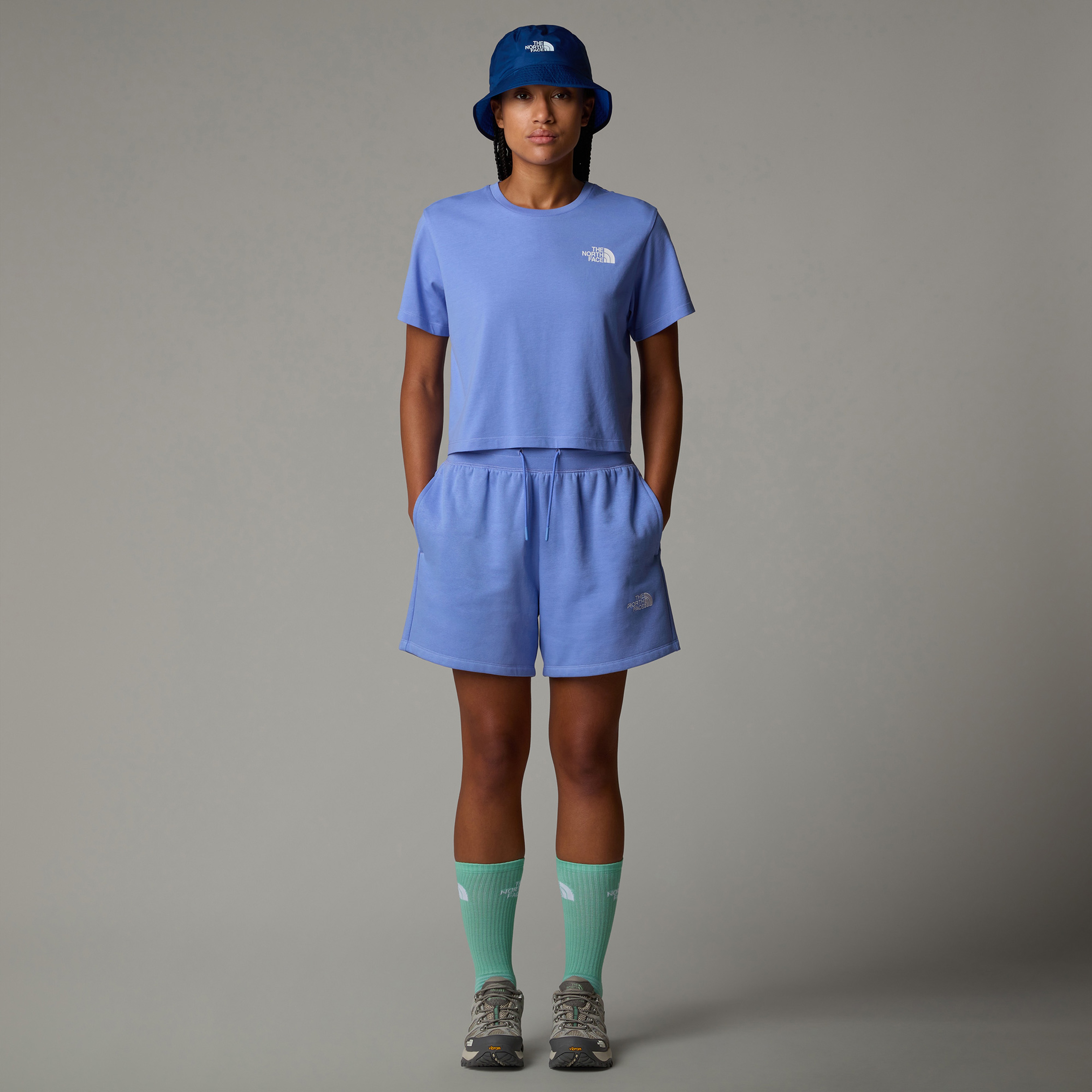 The North Face Sımple Dome Cropped Slim Kadın Mavi T-Shirt