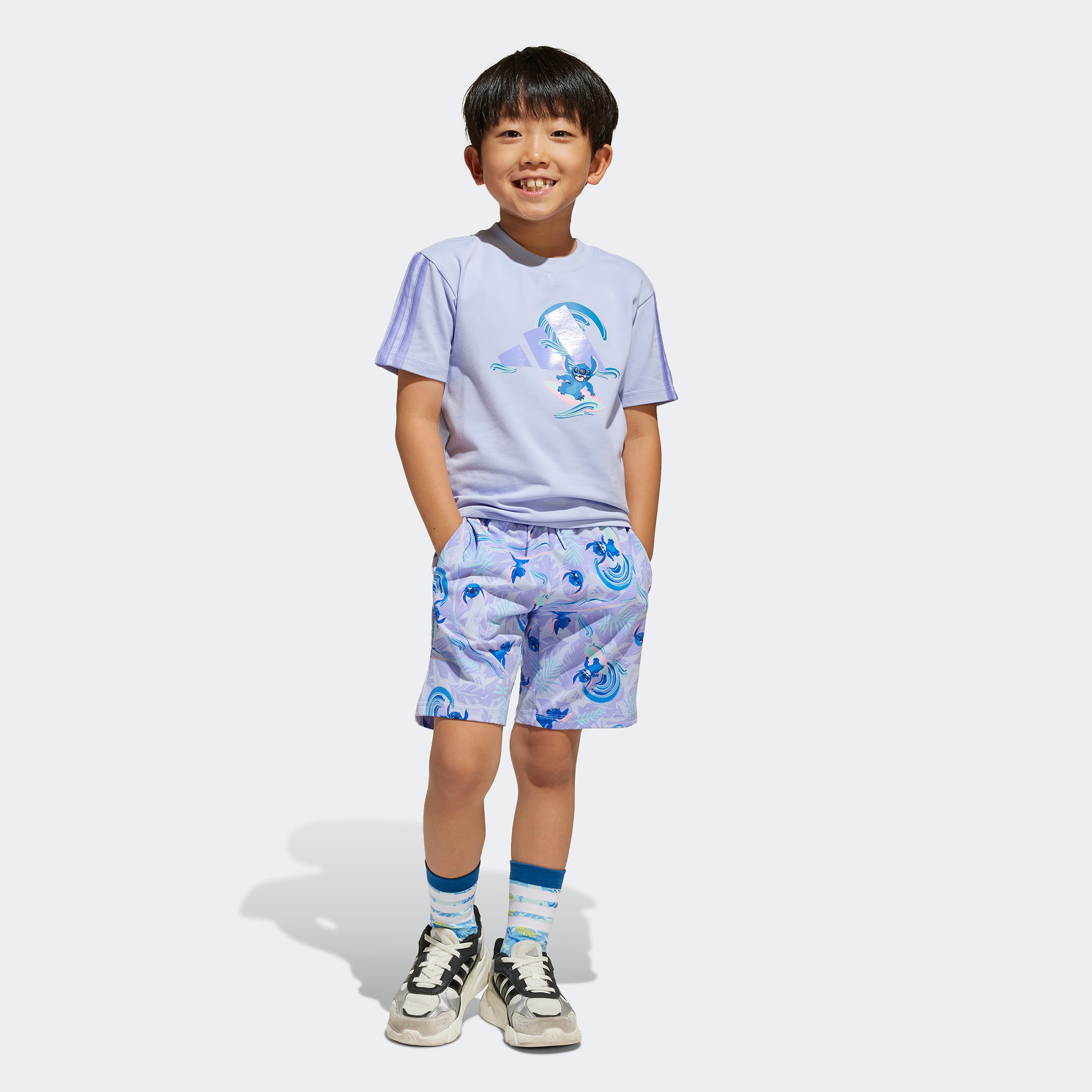 adidas Disney Lilo&Stich Çocuk Mor T-Shirt
