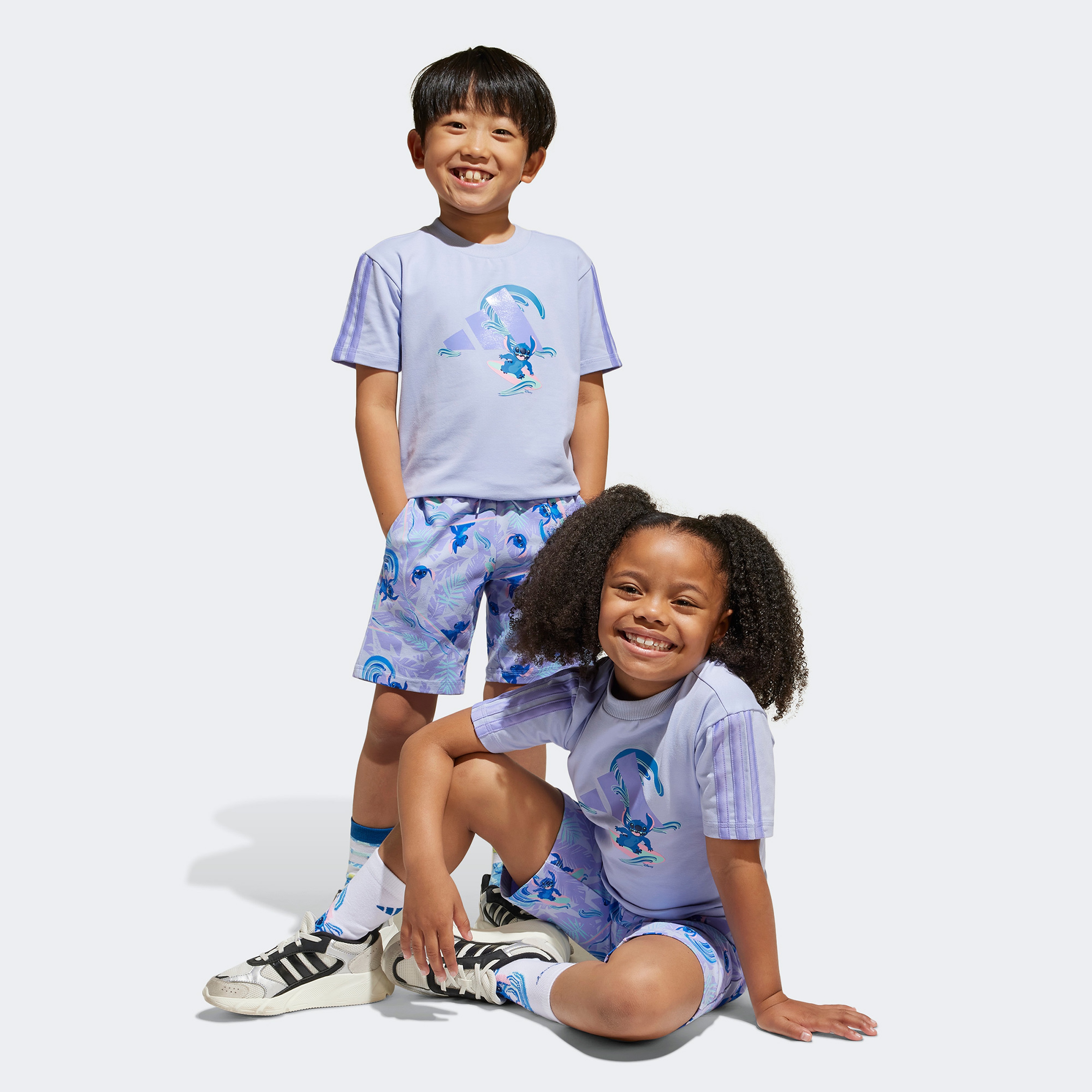adidas Disney Lilo&Stich Çocuk Mor T-Shirt