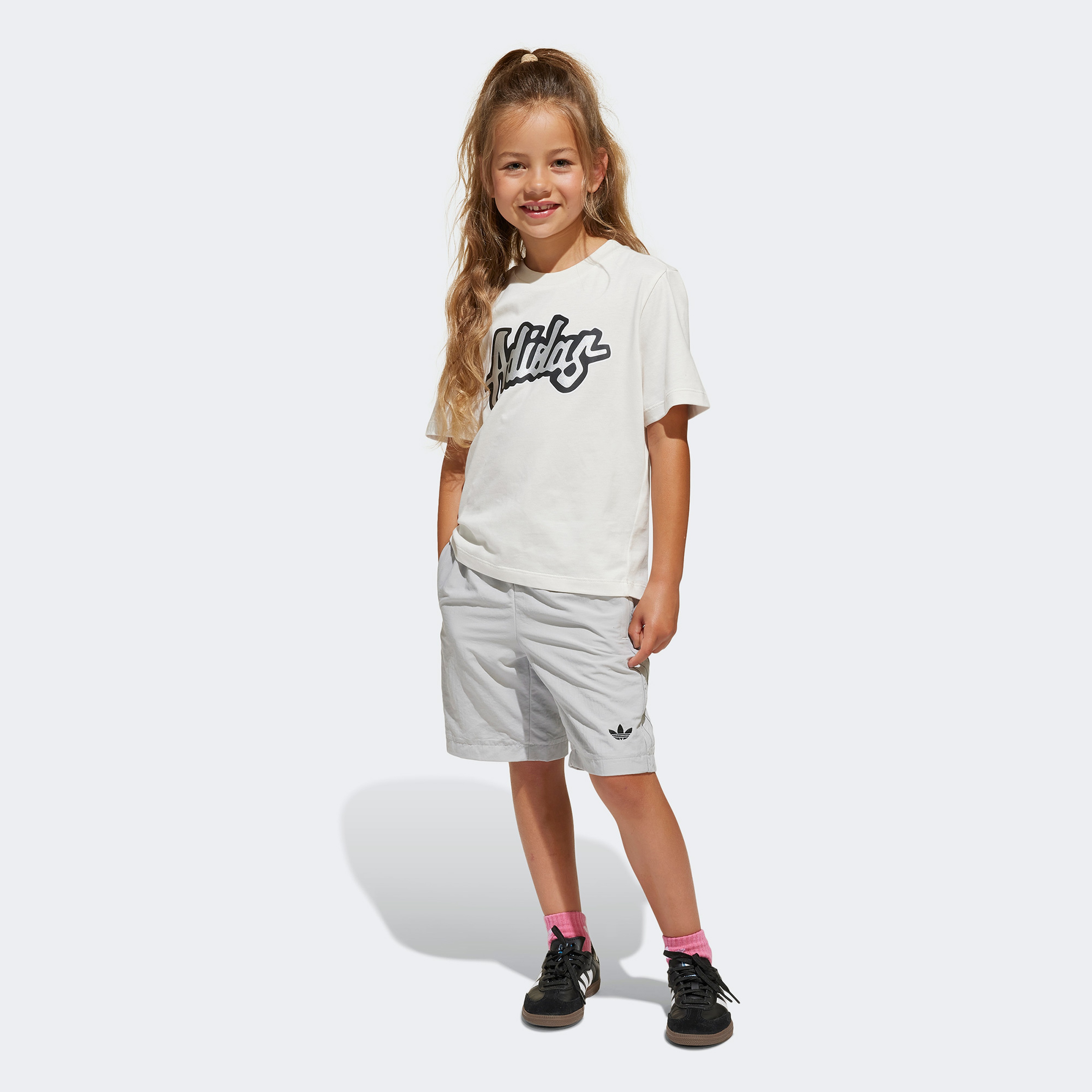 adidas Originals Çocuk Beyaz Şort Takımı