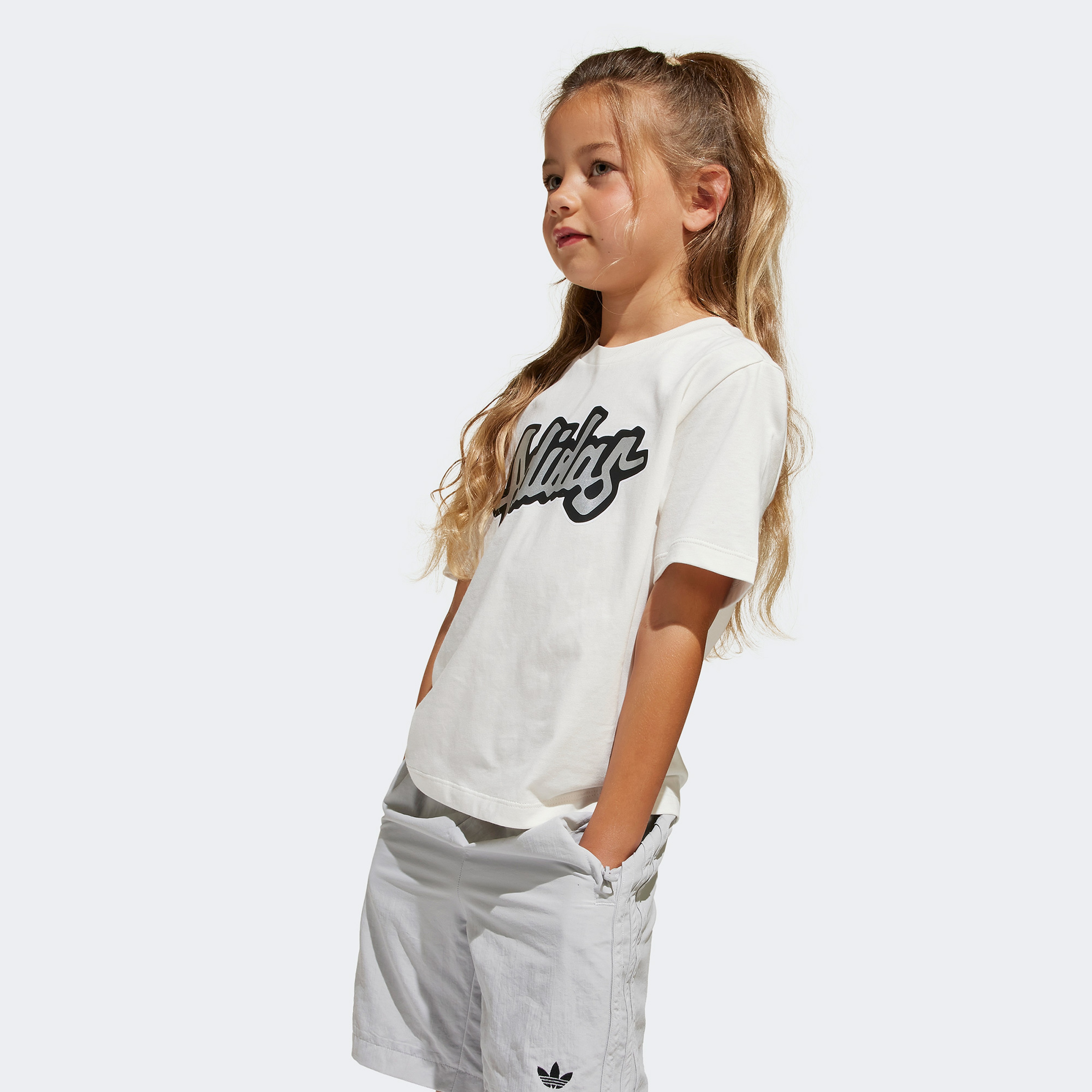 adidas Originals Çocuk Beyaz Şort Takımı