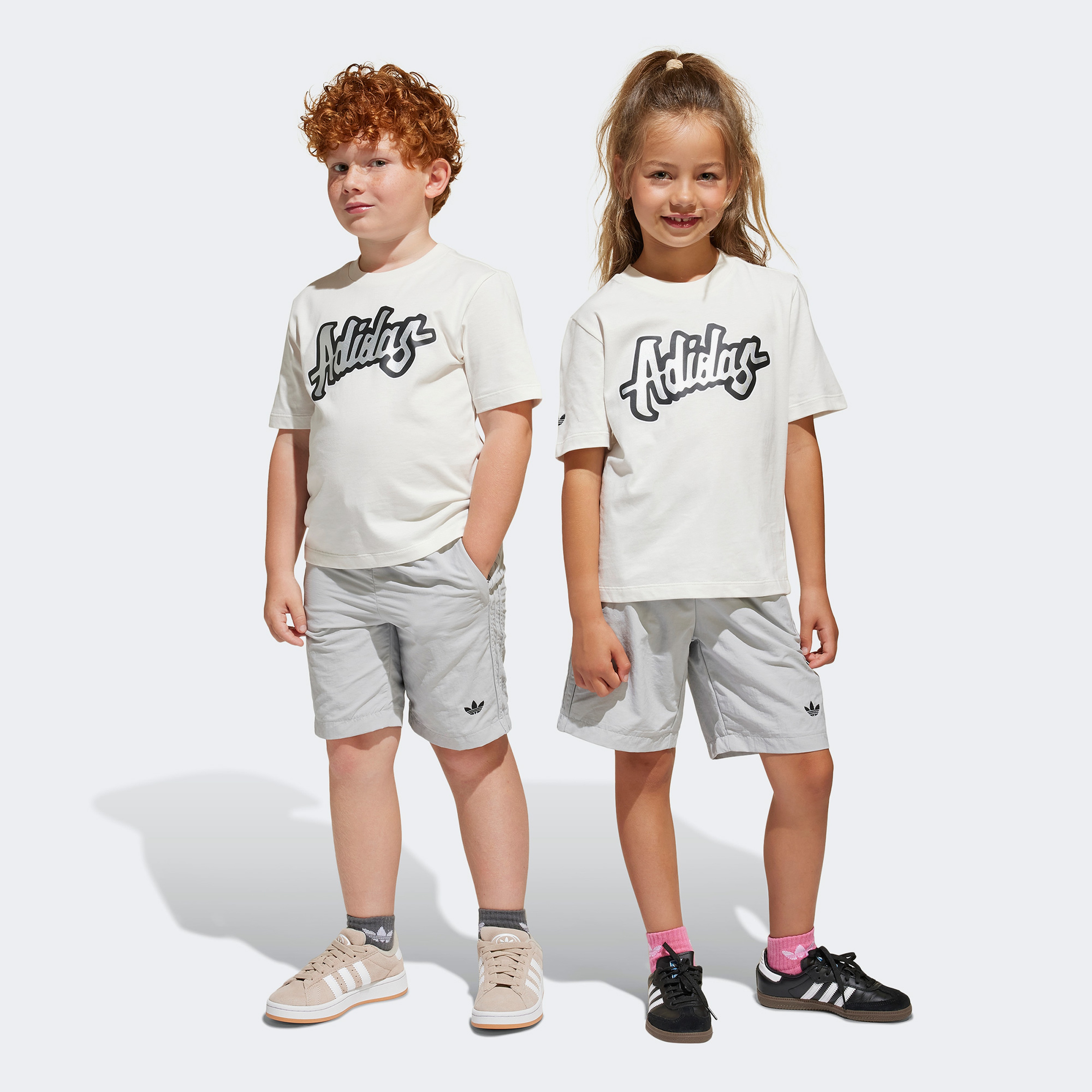 adidas Originals Çocuk Beyaz Şort Takımı