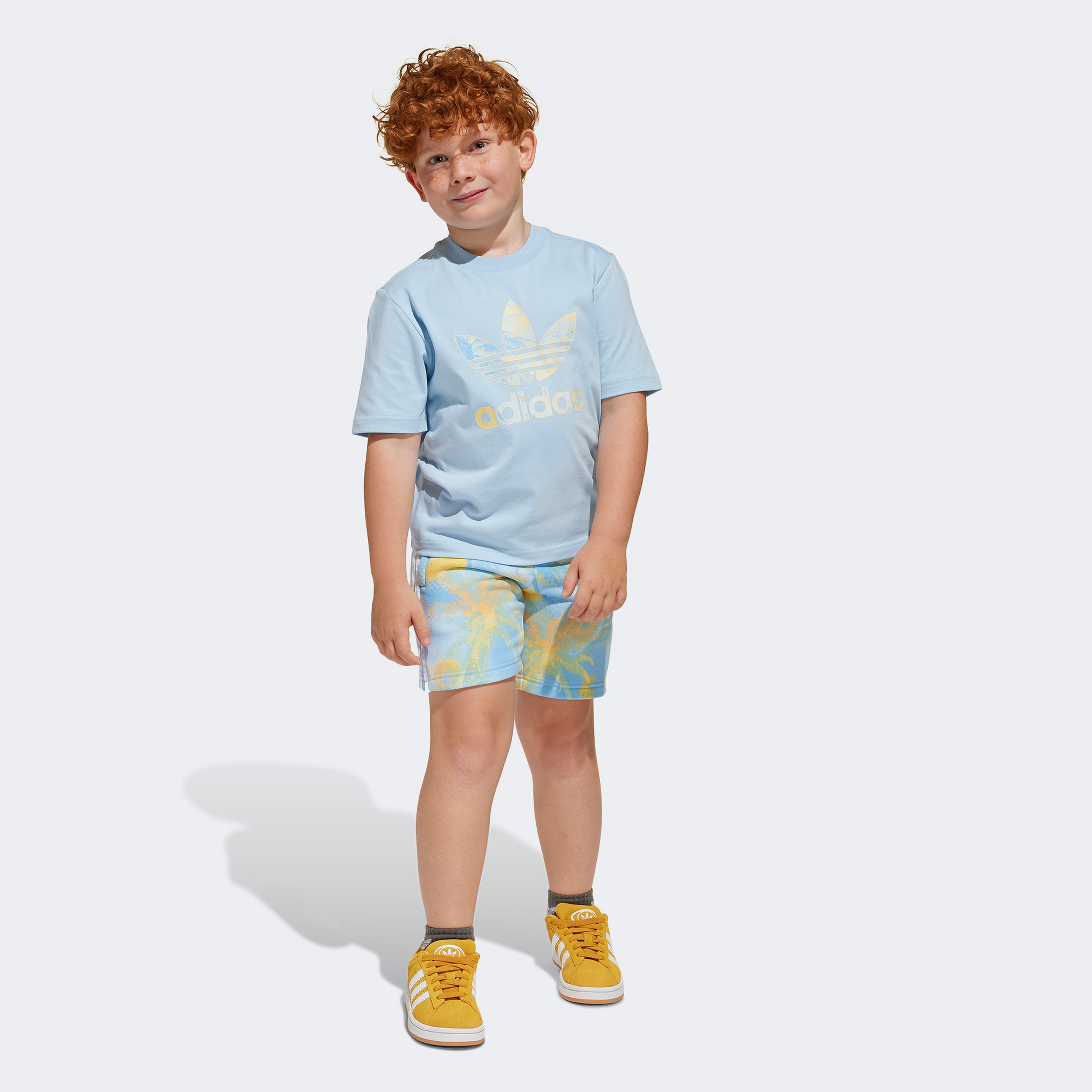 adidas Originals Çocuk Mavi Şort Takım