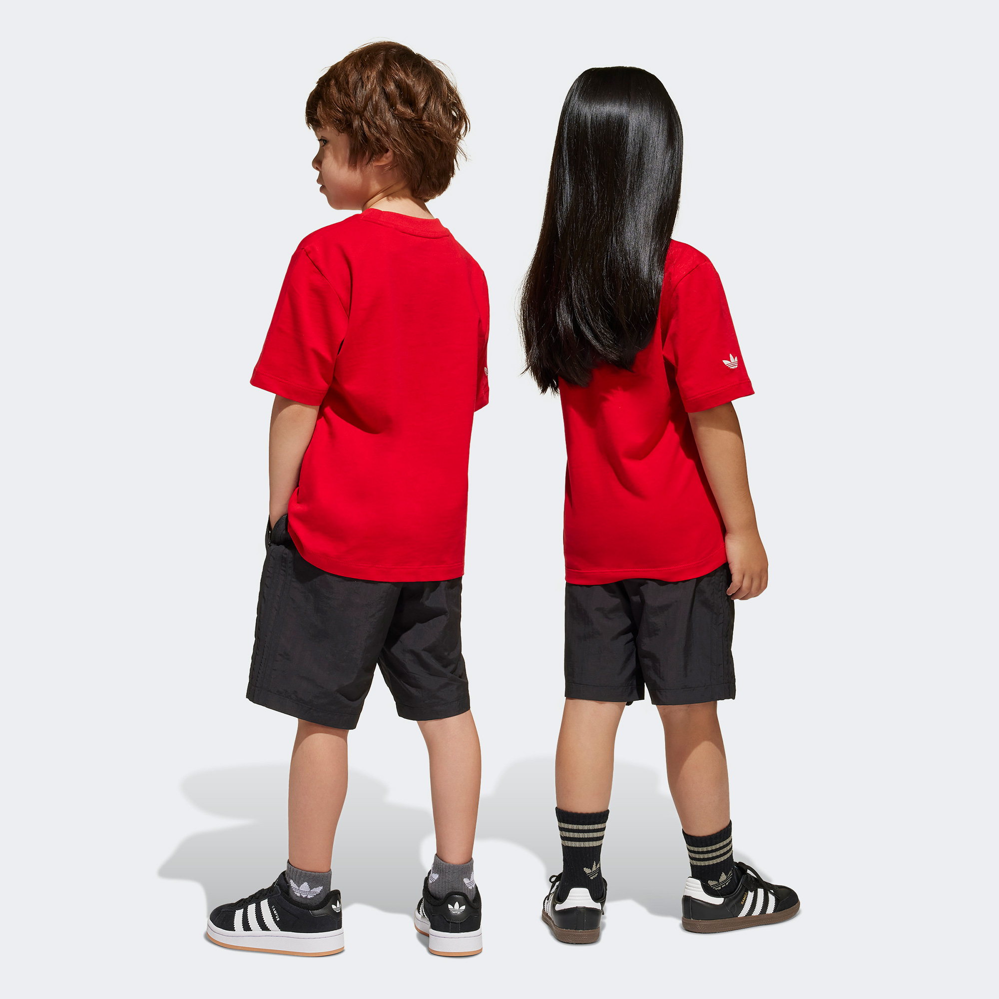 adidas Short Set Çocuk Kırmızı Şort Takımı