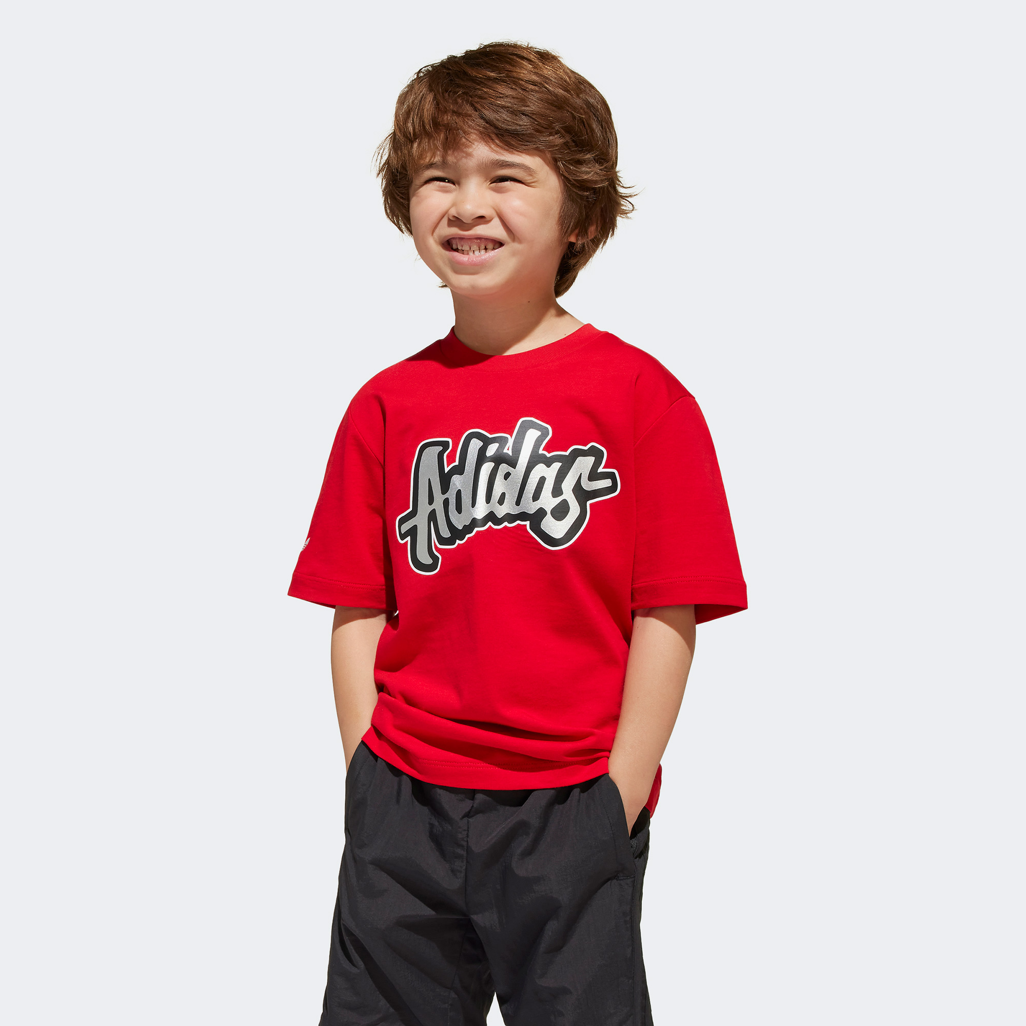 adidas Short Set Çocuk Kırmızı Şort Takımı