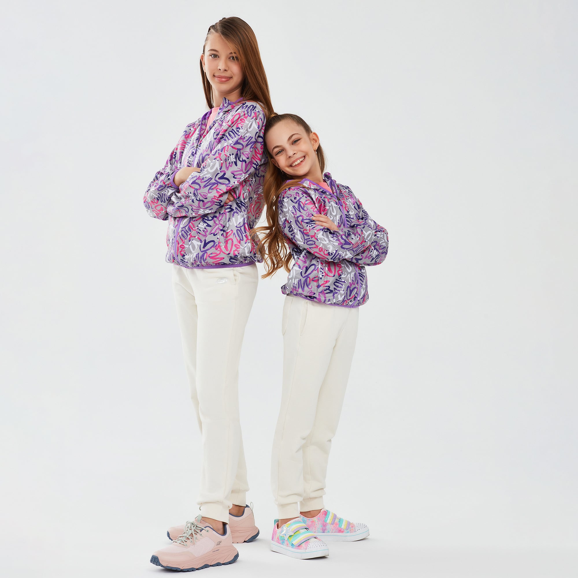 Skechers Micro Collection Fermuarlı Çocuk Mor Ceket