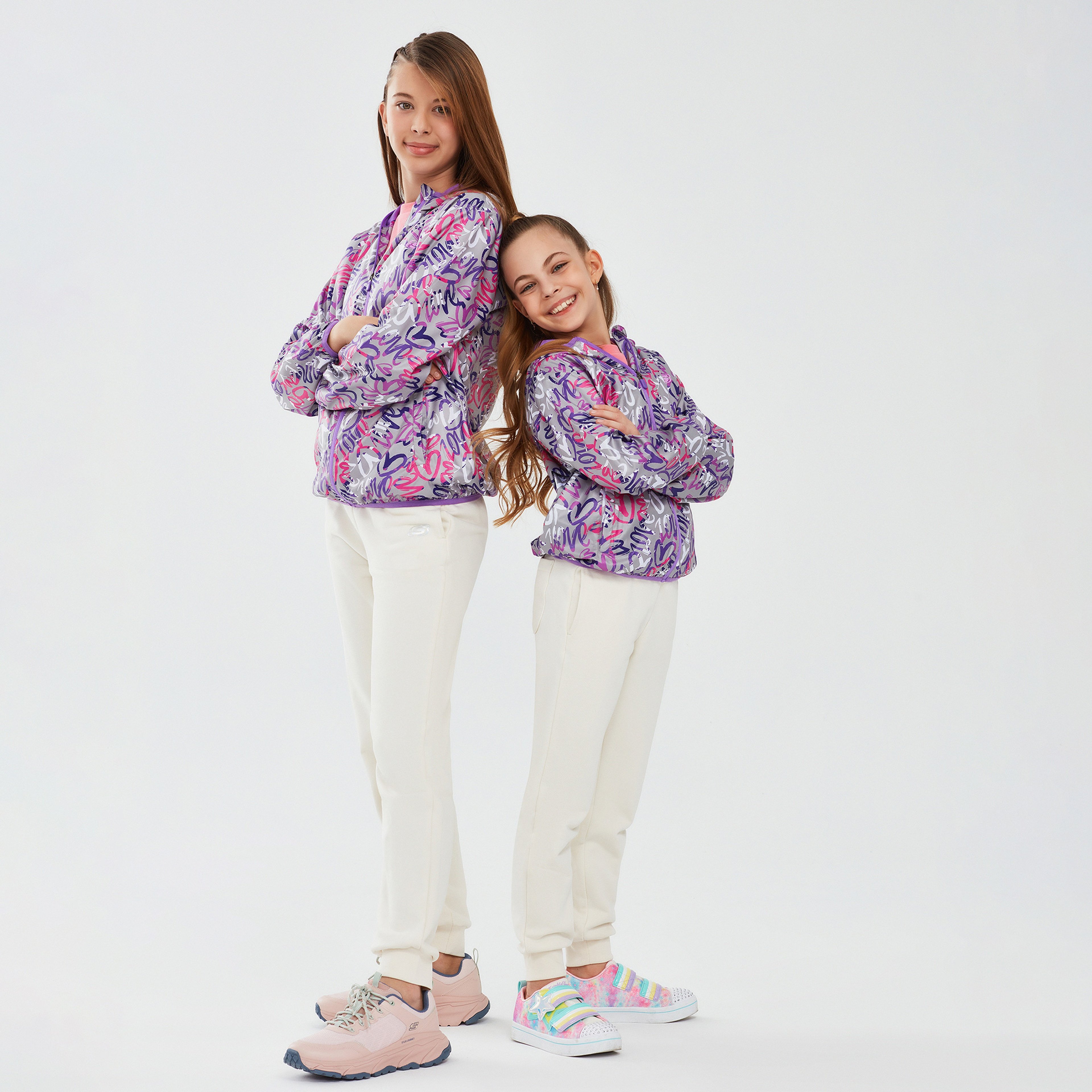 Skechers Micro Collection Fermuarlı Çocuk Mor Ceket