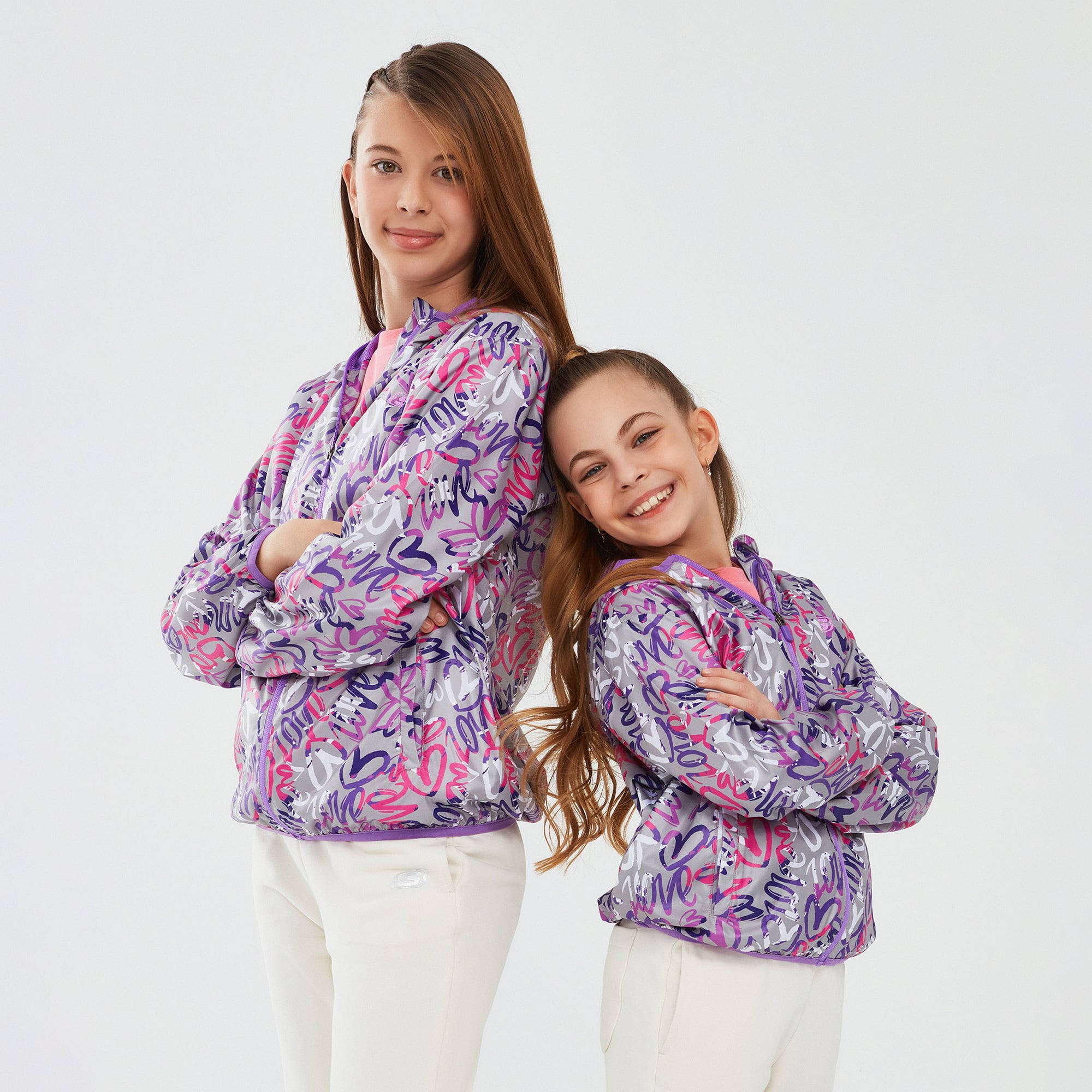 Skechers Micro Collection Fermuarlı Çocuk Mor Ceket