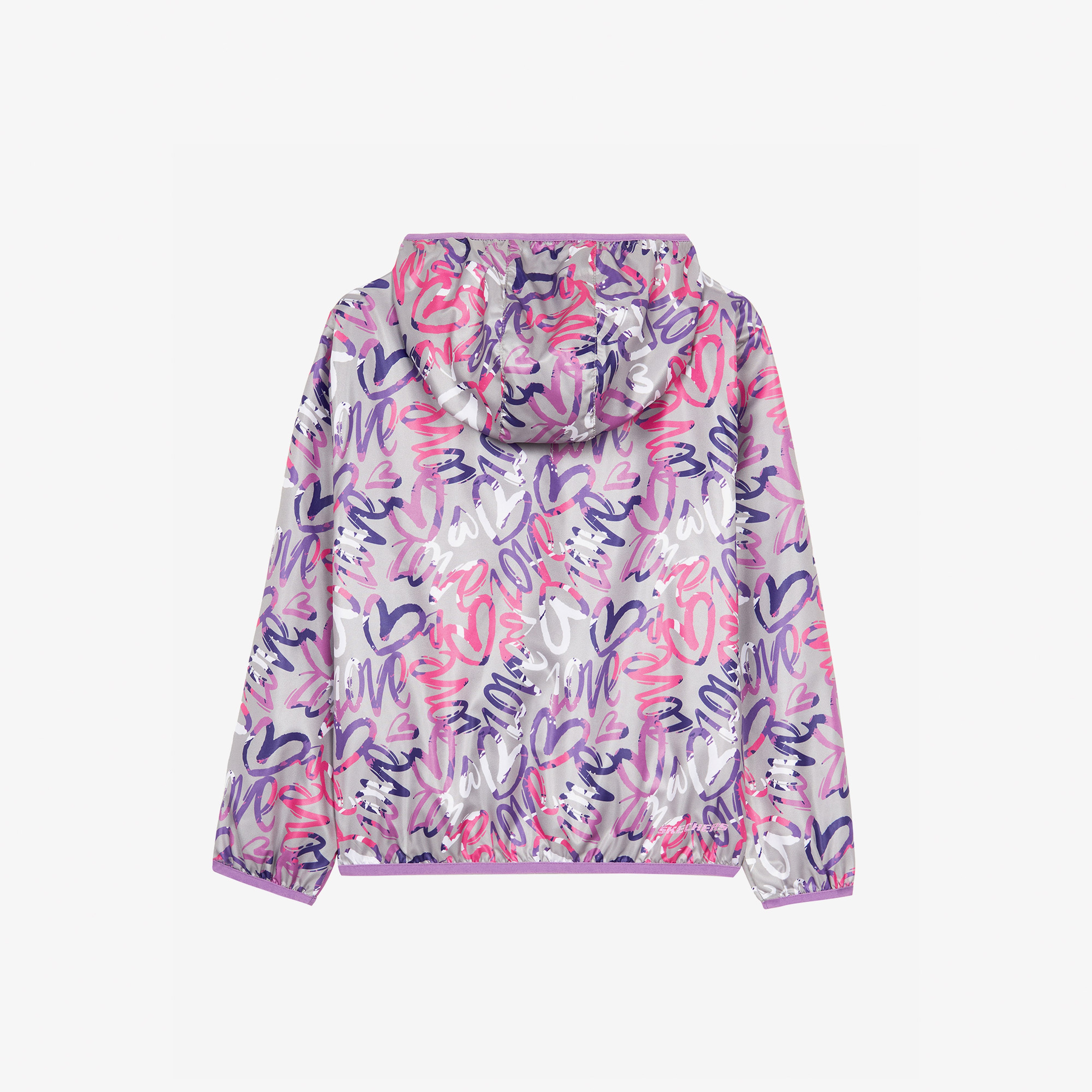 Skechers Micro Collection Fermuarlı Çocuk Mor Ceket