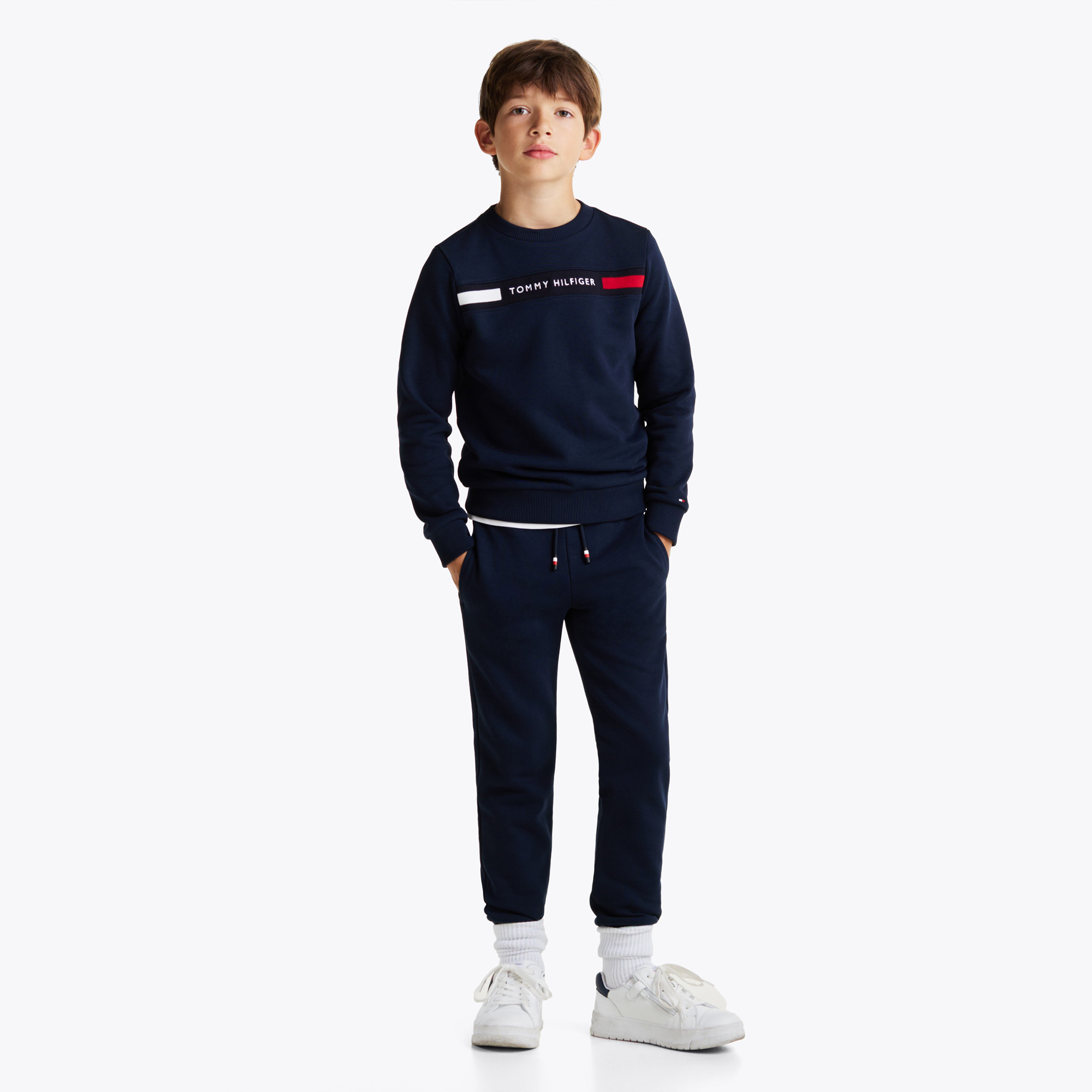 Tommy Jeans Logo Çocuk Lacivert Eşofman Takımı