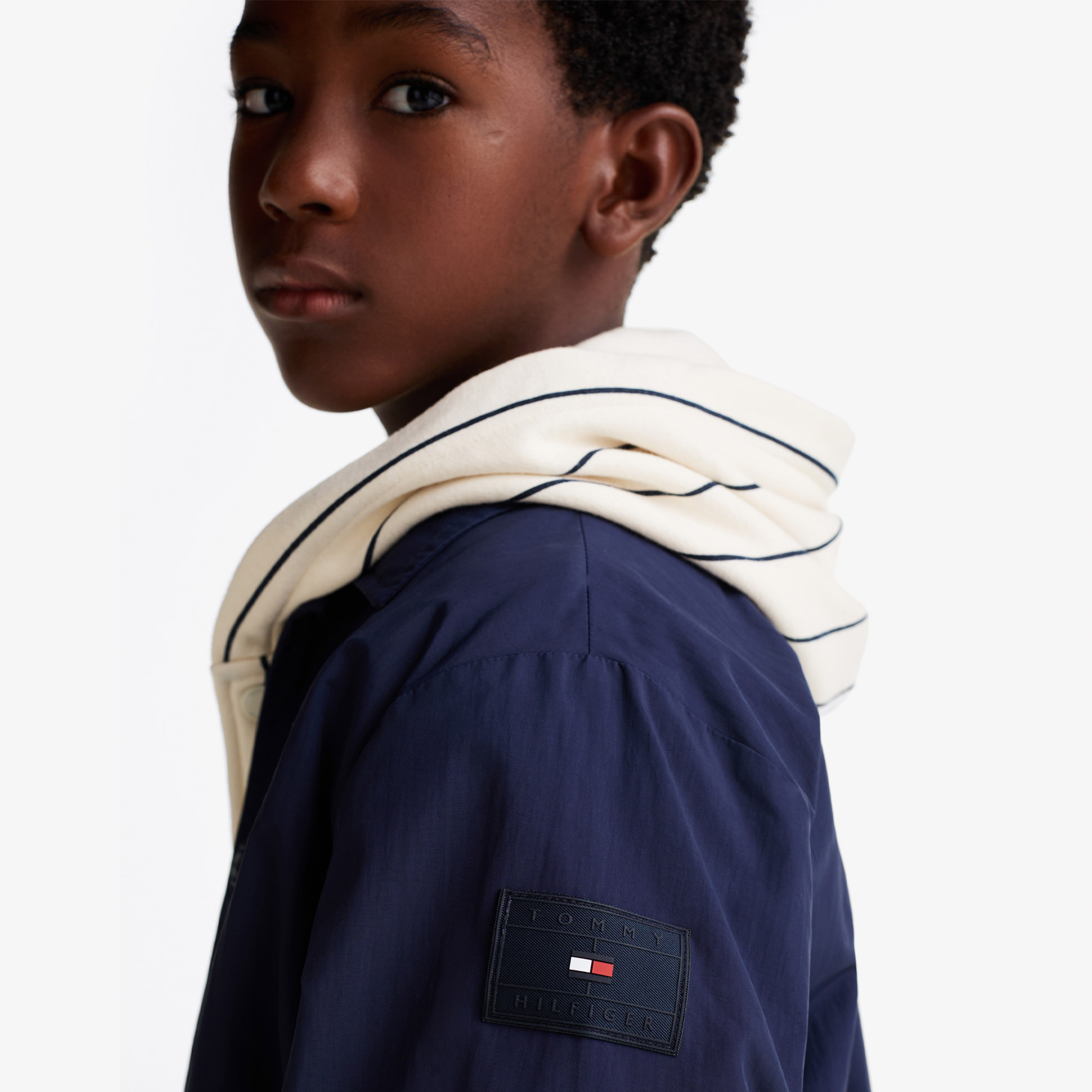 Tommy Jeans Logo Embroidery Çocuk Lacivert Ceket