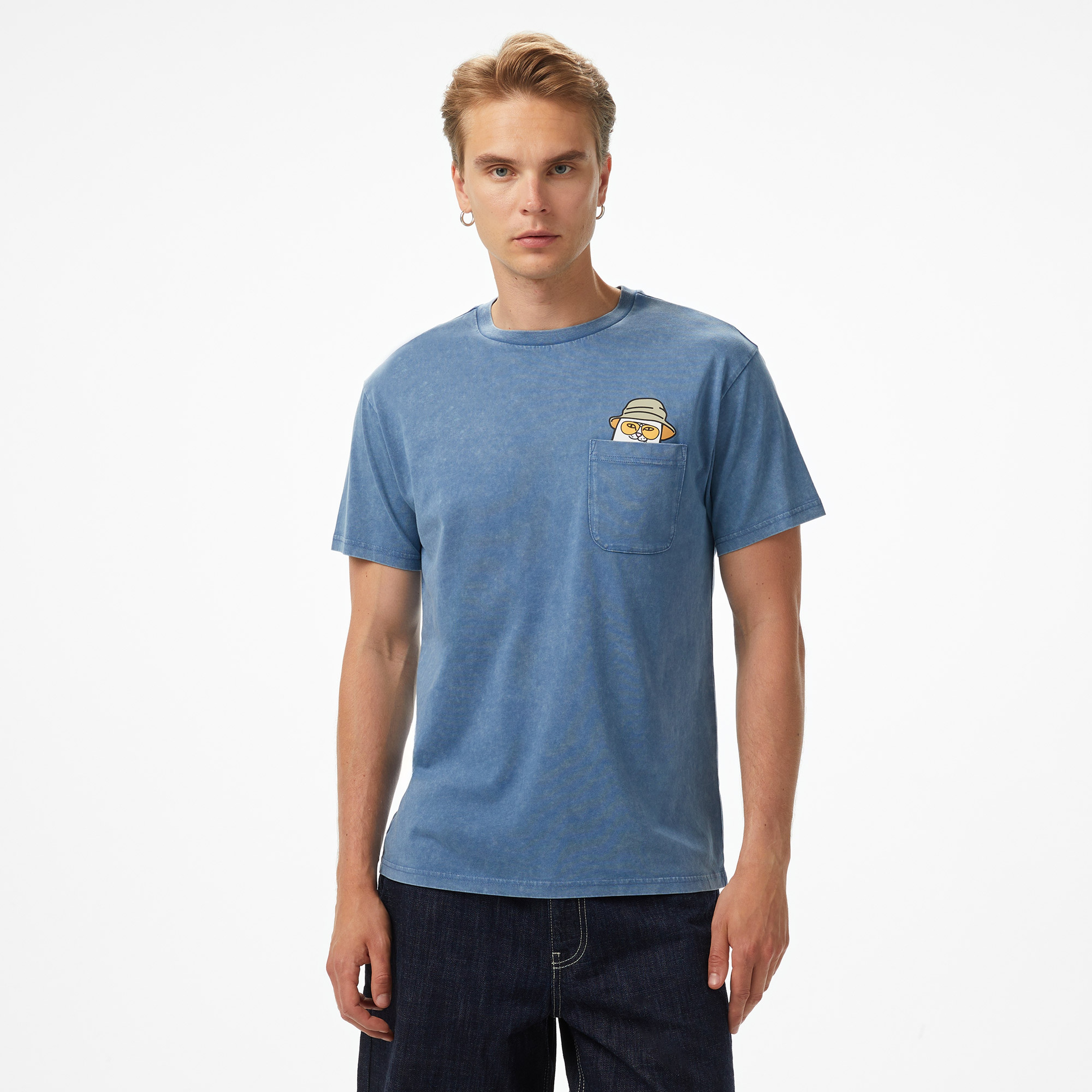 Ripndip Nermal S Thompson Erkek Mavi T-Shirt