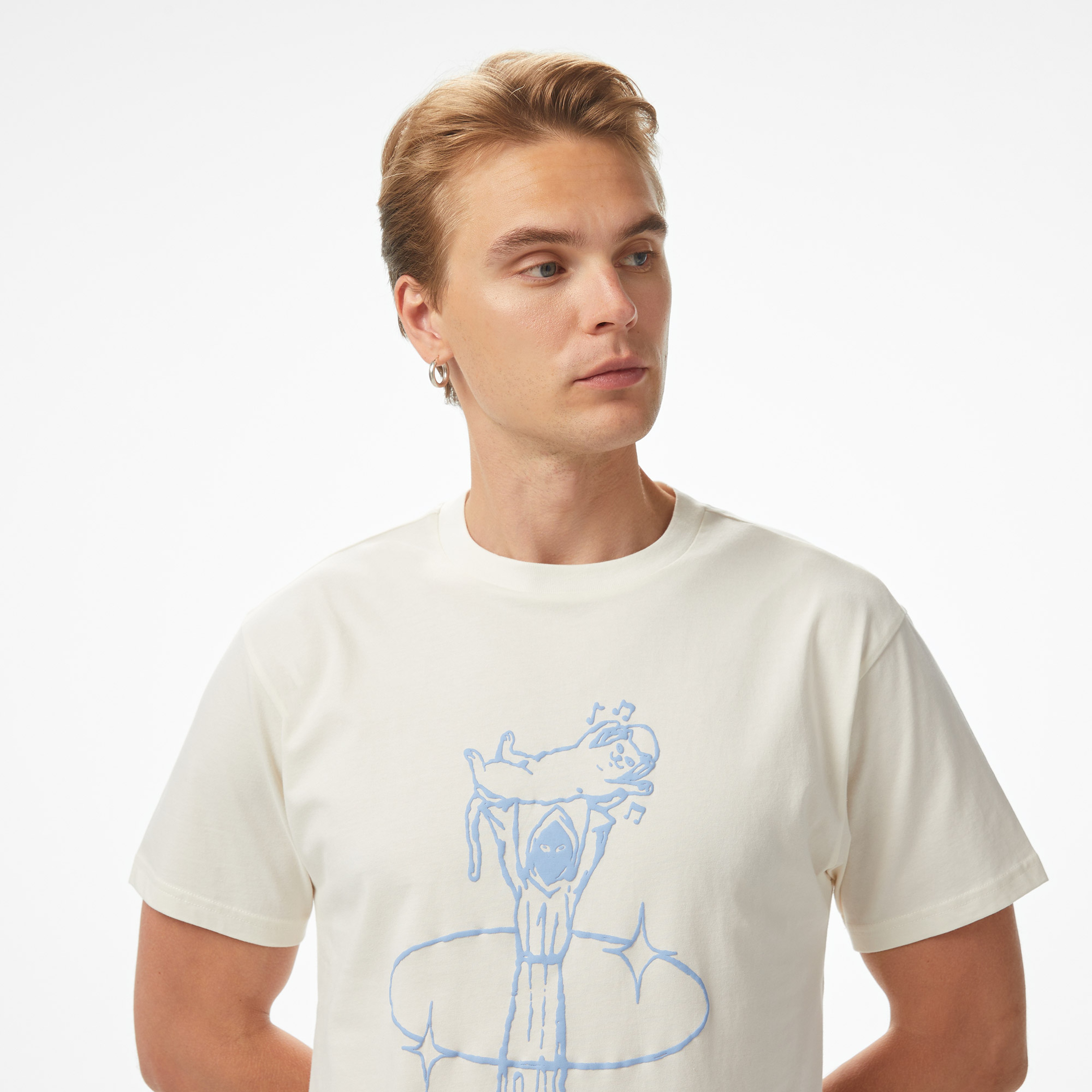 Ripndip Saturn Bone Erkek Beyaz T-Shirt