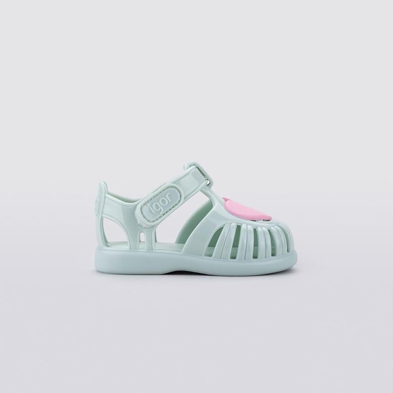 Igor Tobby Gloss Love Bebek Yeşil Sandalet
